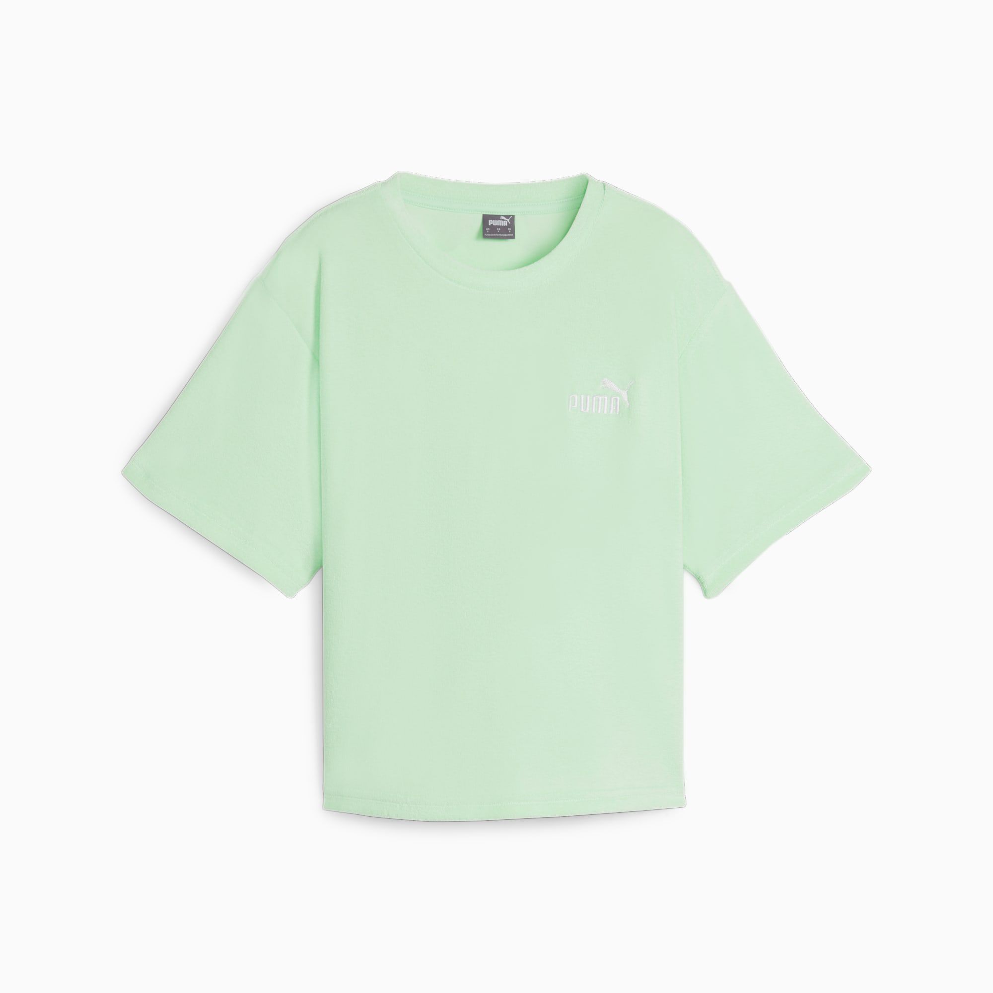 T-Shirt ESS+ da donna, Verde/Altro - PUMA - Modalova