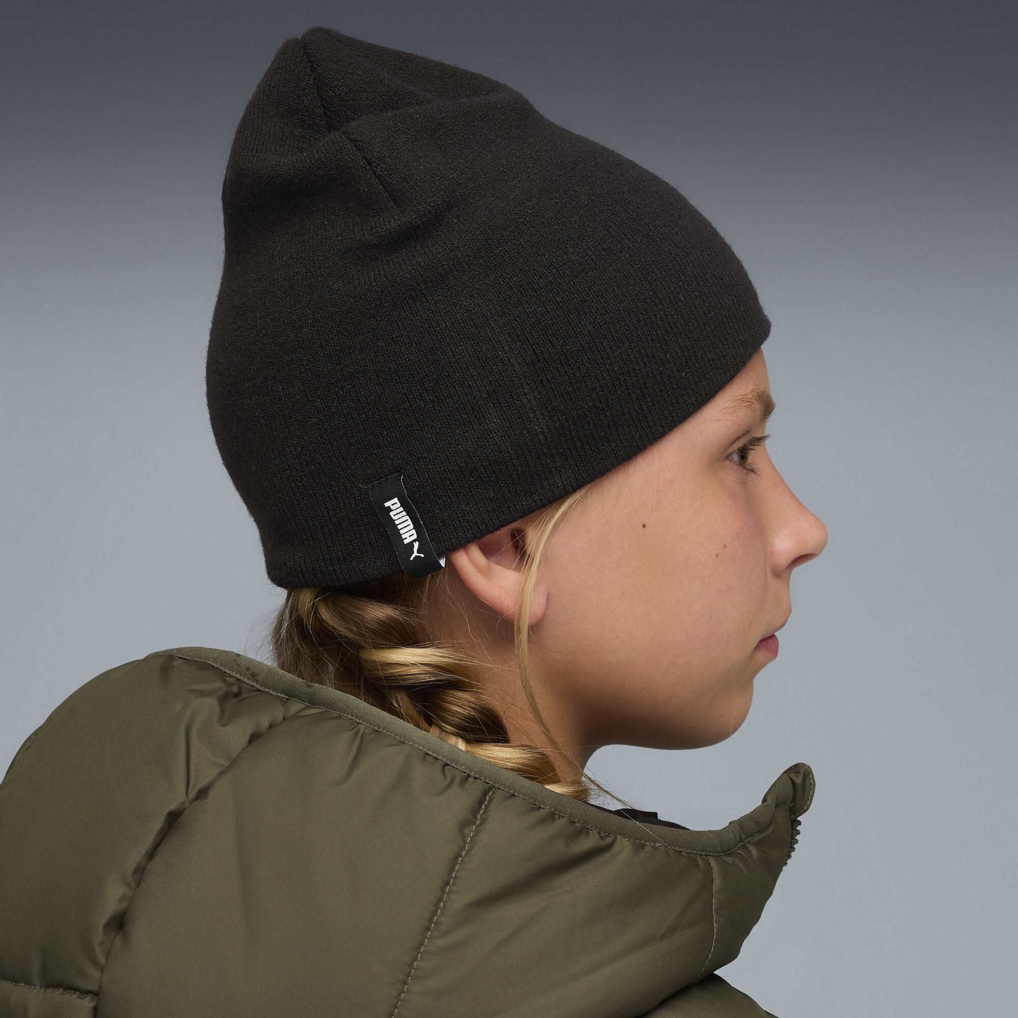 Gorro beanie de corona media sin vuelta Essentials juvenil, Accesoiros, Negro - PUMA - Modalova