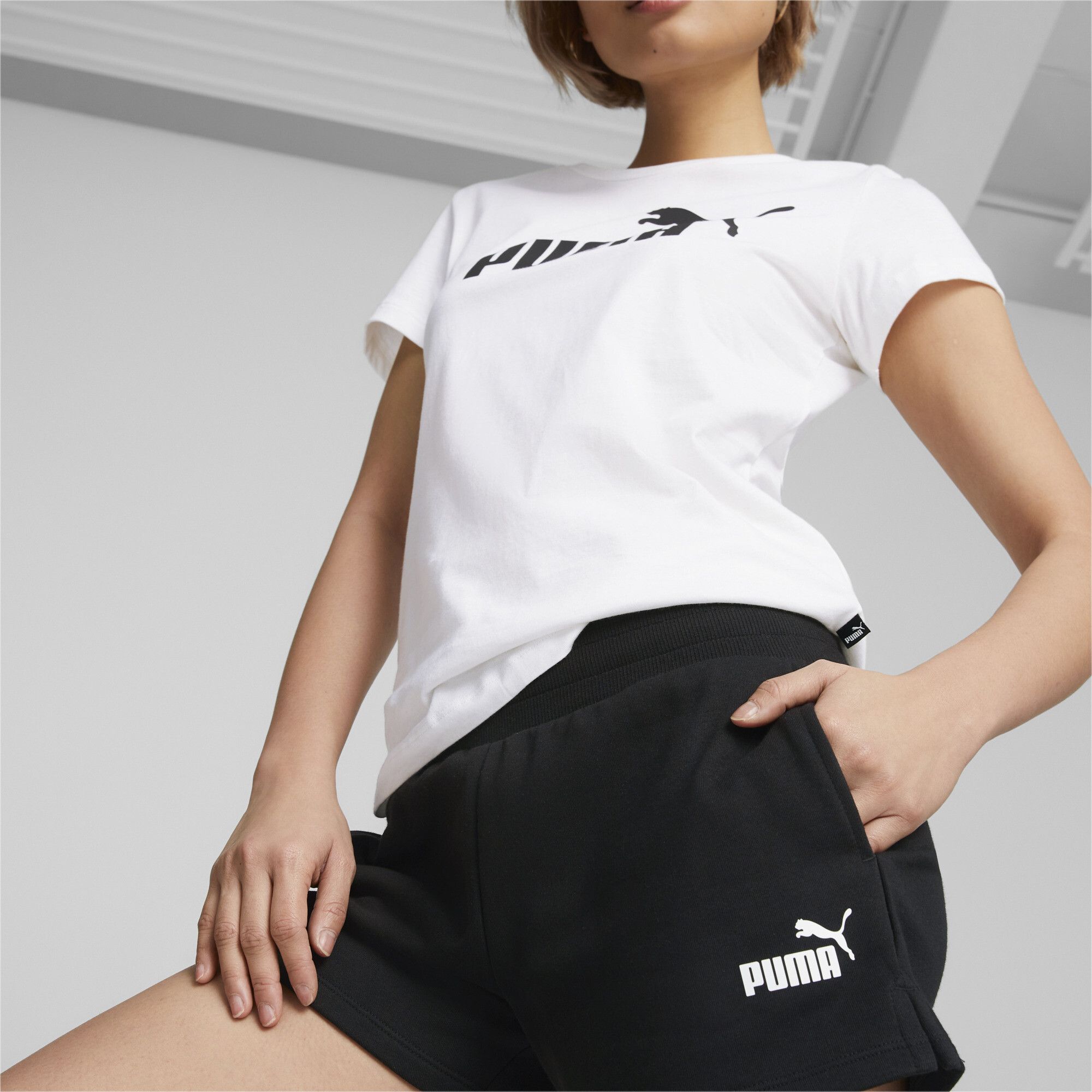 Shorts Essentials da donna, Abbigliamento, Nero, XS - PUMA - Modalova