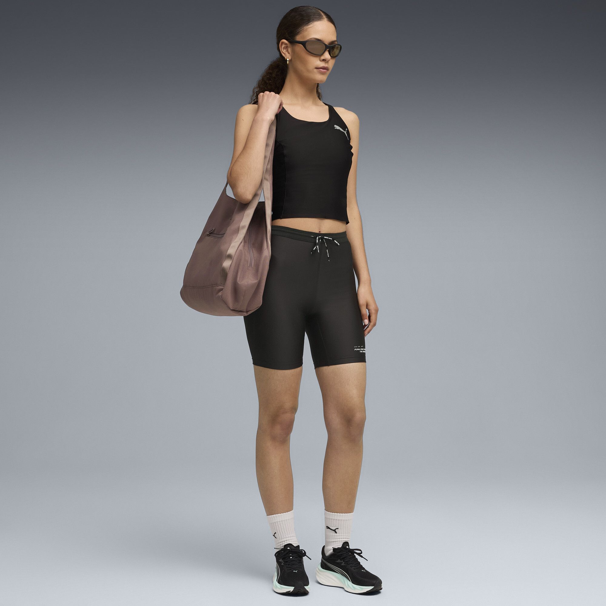 Calzamaglia corta con grafica RUN CLUB 7" da donna, Accessori, Nero, XXS - PUMA - Modalova