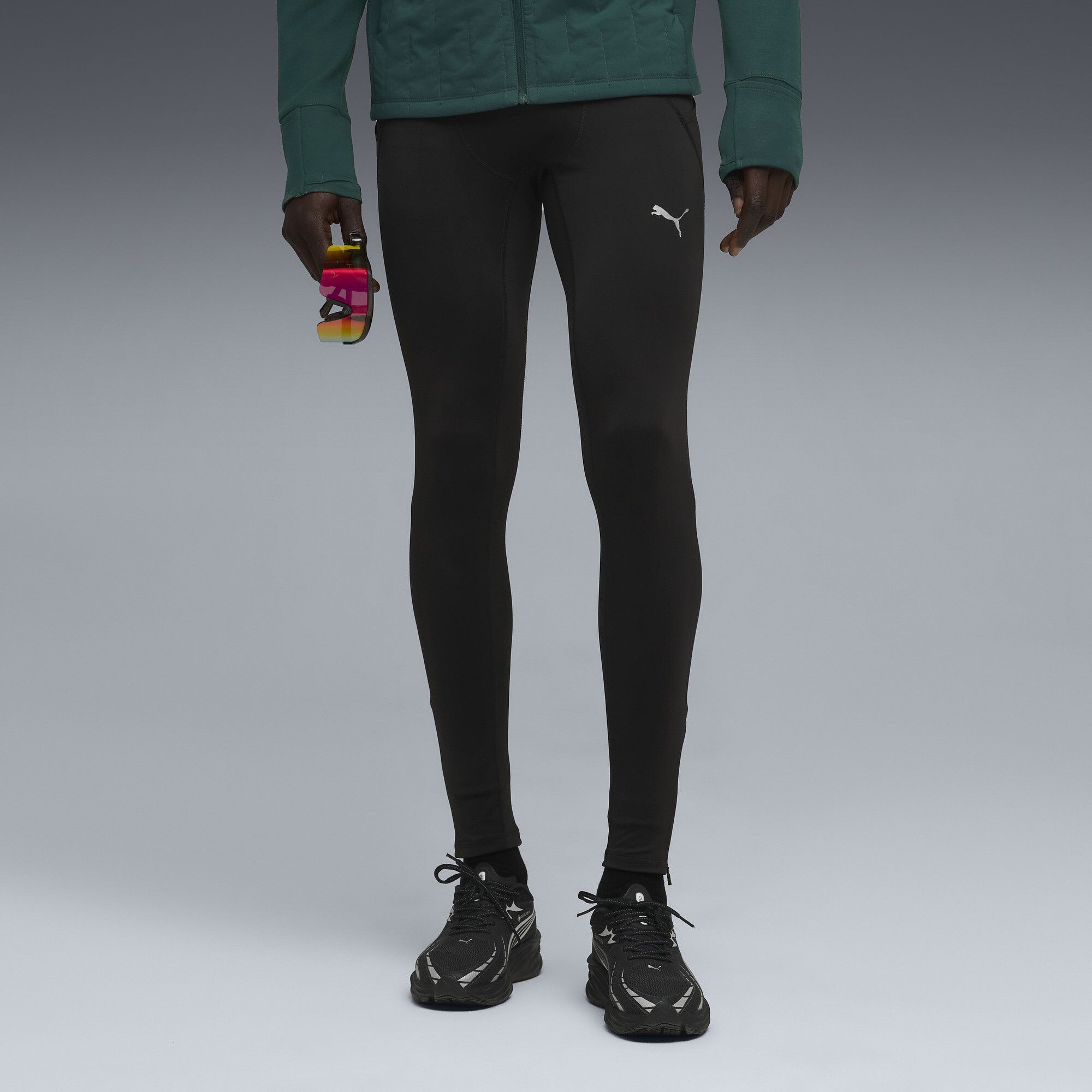Mallas de microfibra RUN para hombre, Accesoiros, Negro, S - PUMA - Modalova