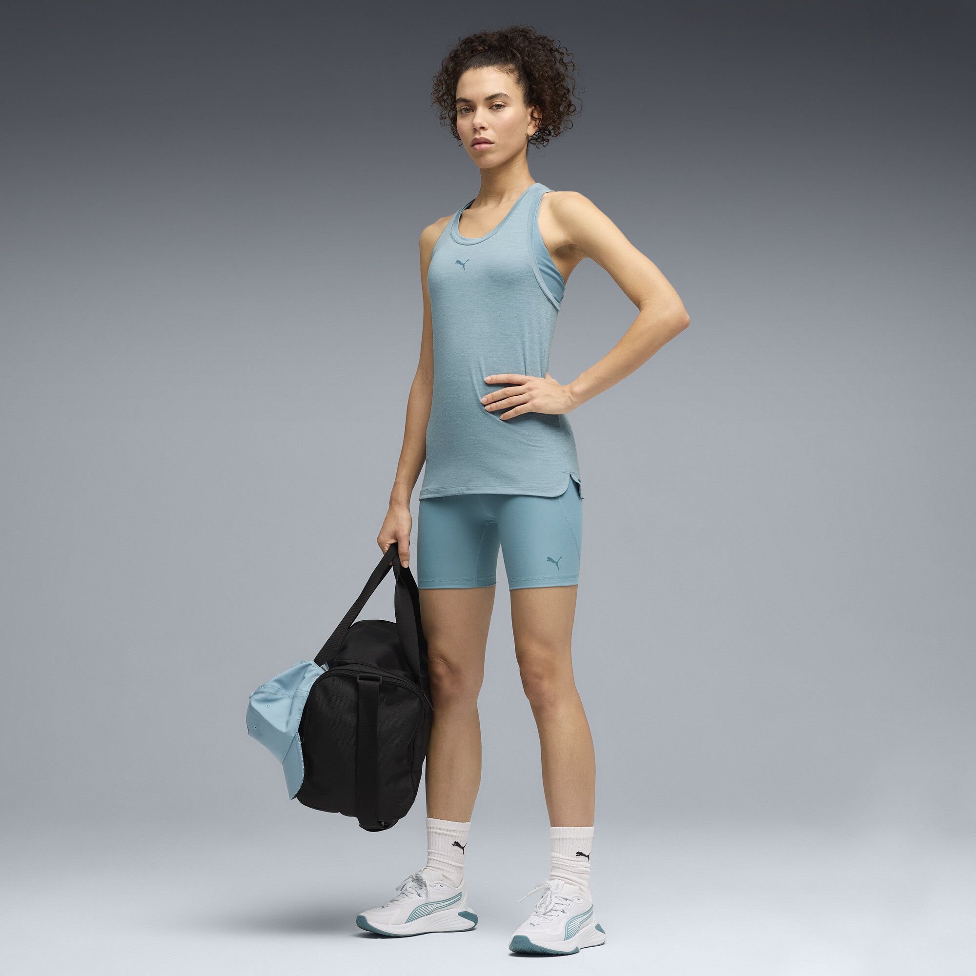 Tank top CLOUDSPUN Racerback da donna, Abbigliamento, Blu, XXS - PUMA - Modalova