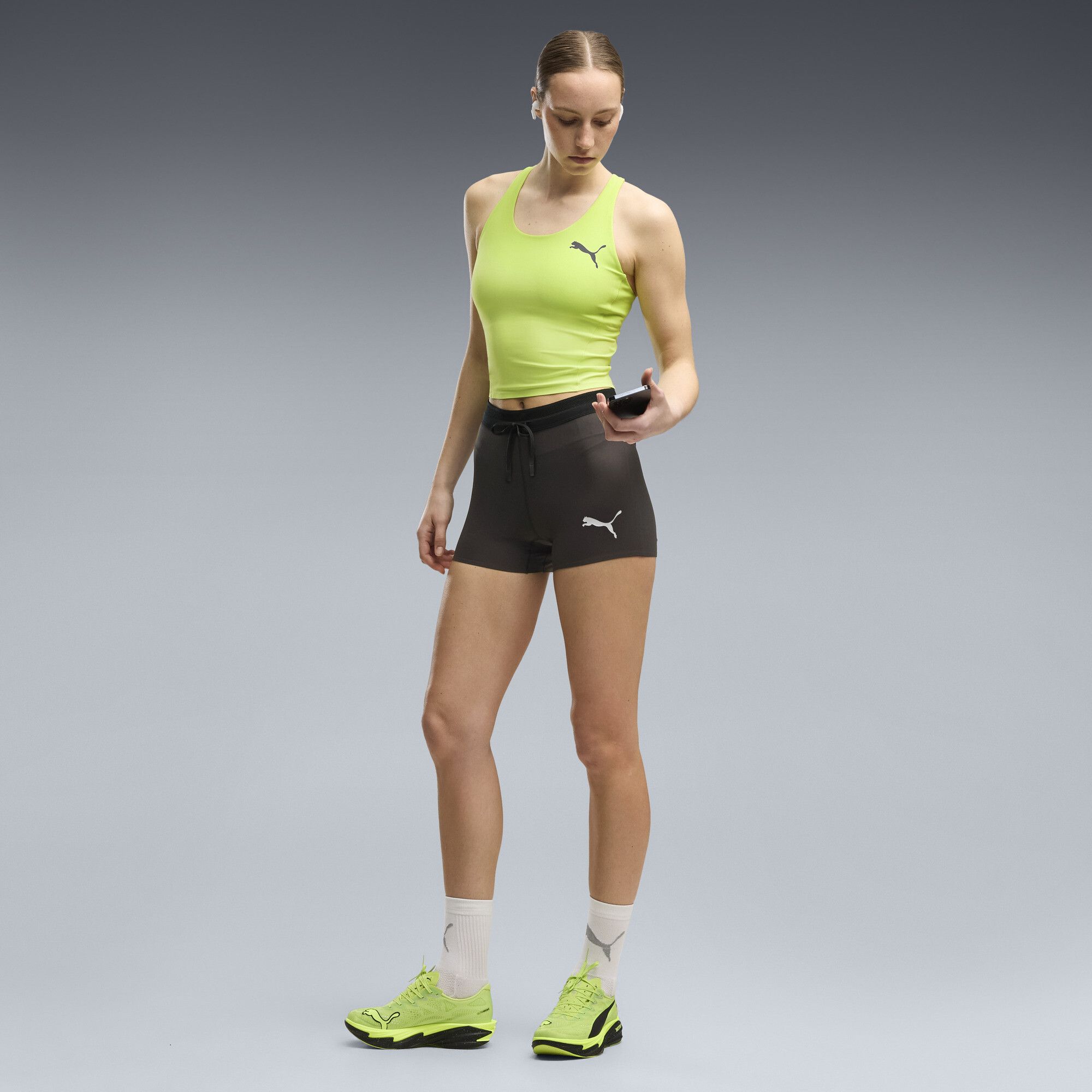 Crop top da running Lightspeed da donna, Accessori, Verde, XXS - PUMA - Modalova
