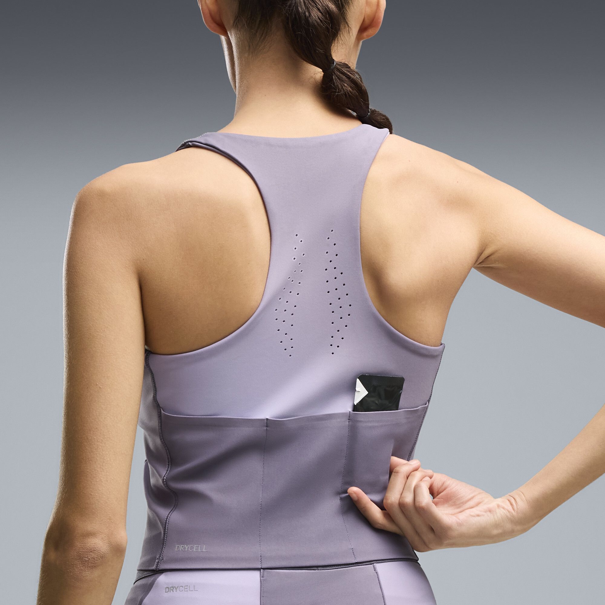 Crop top da running con stampa Lightspeed da donna, Accessori, Grigio, XXS - PUMA - Modalova