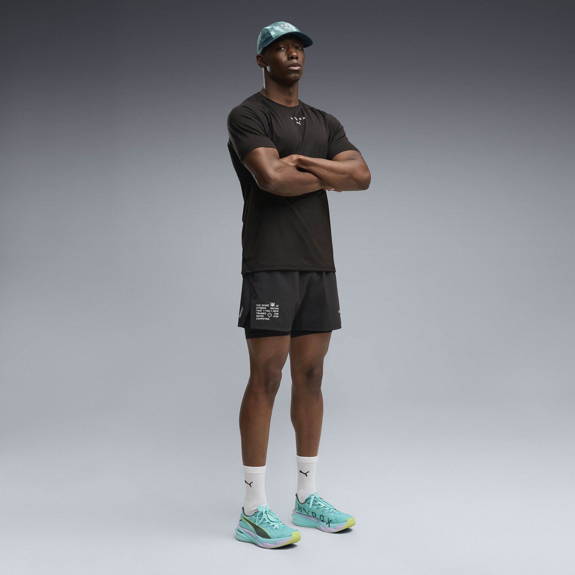 Shorts x HYROX PWRMODE 2 in 1 da uomo, Accessori, Nero, XXS - PUMA - Modalova