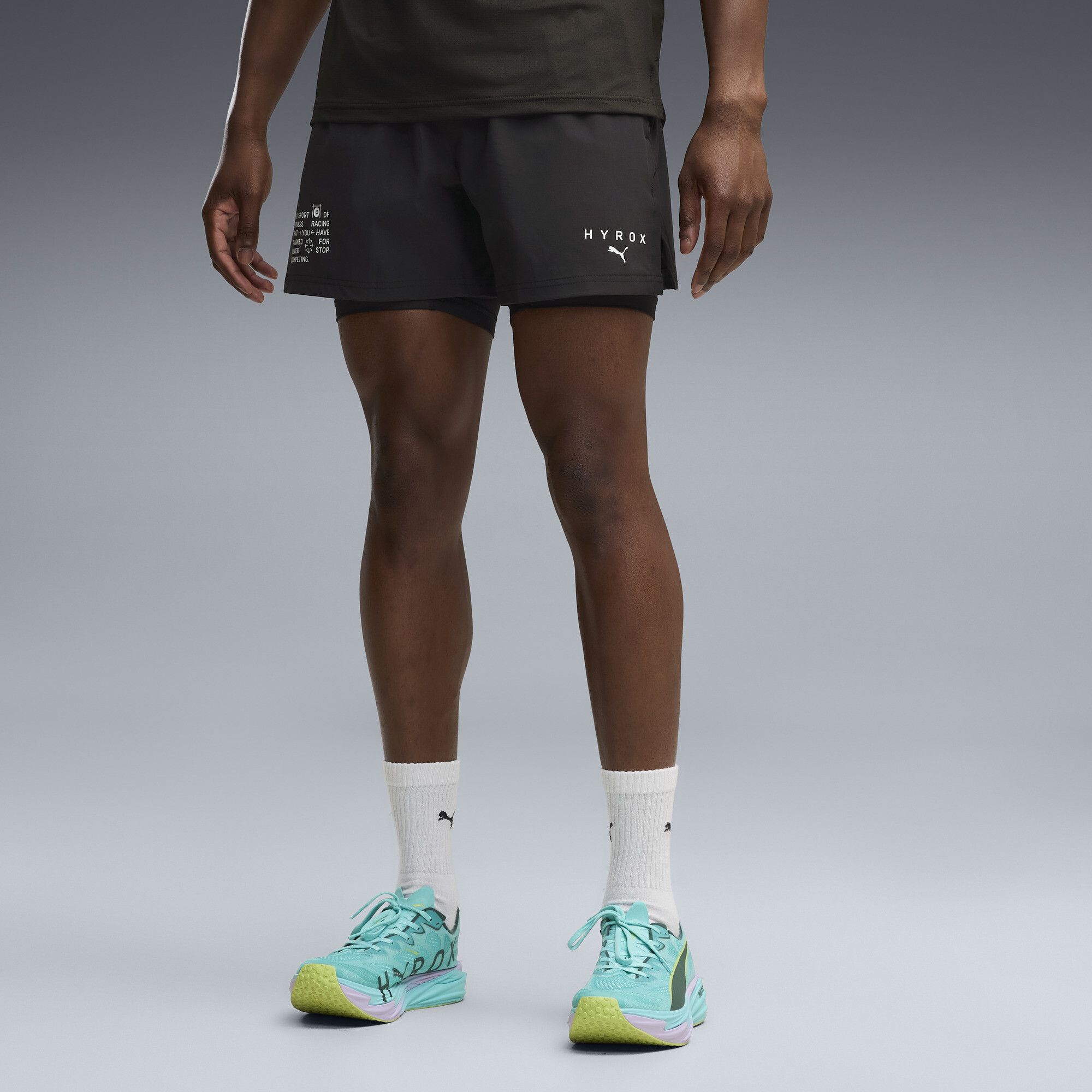 Shorts x HYROX PWRMODE 2 in 1 da uomo, Accessori, Nero, XXS - PUMA - Modalova
