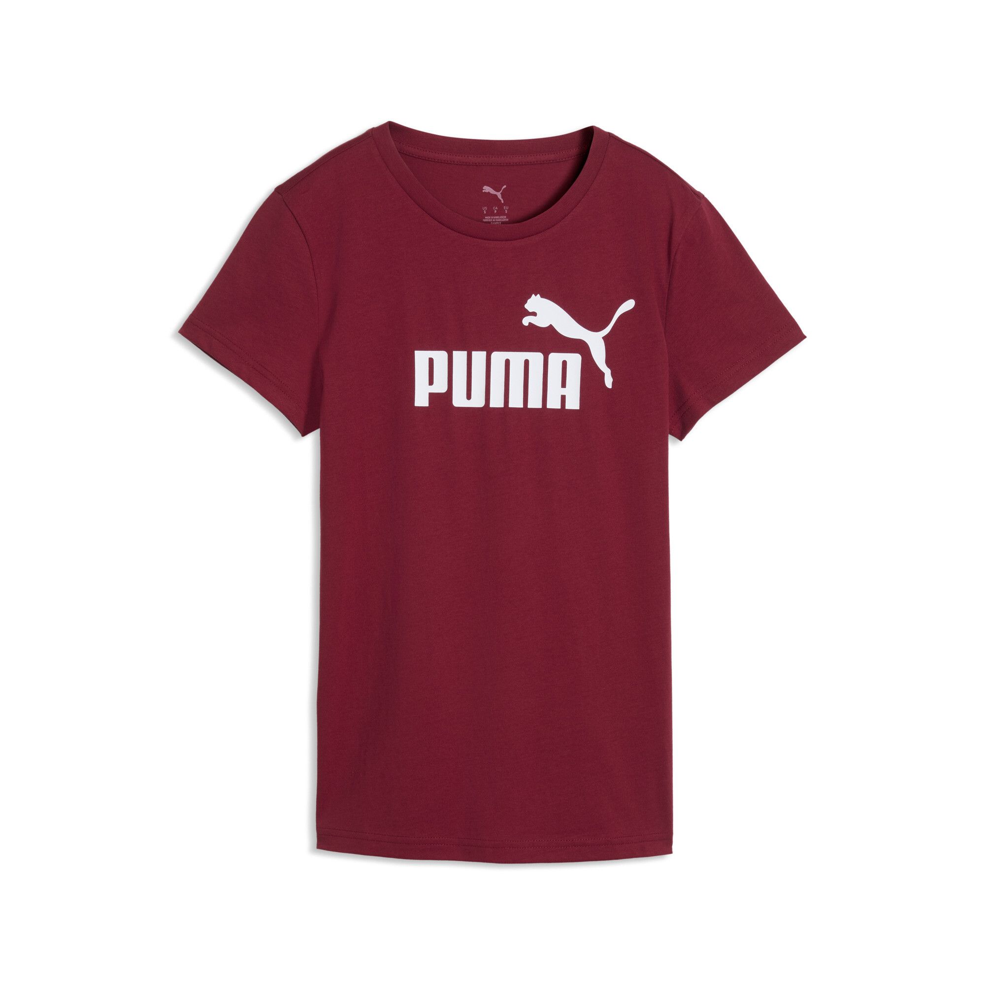T-shirt con logo ESS N. 1 da donna, Abbigliamento, Rosso, S - PUMA - Modalova