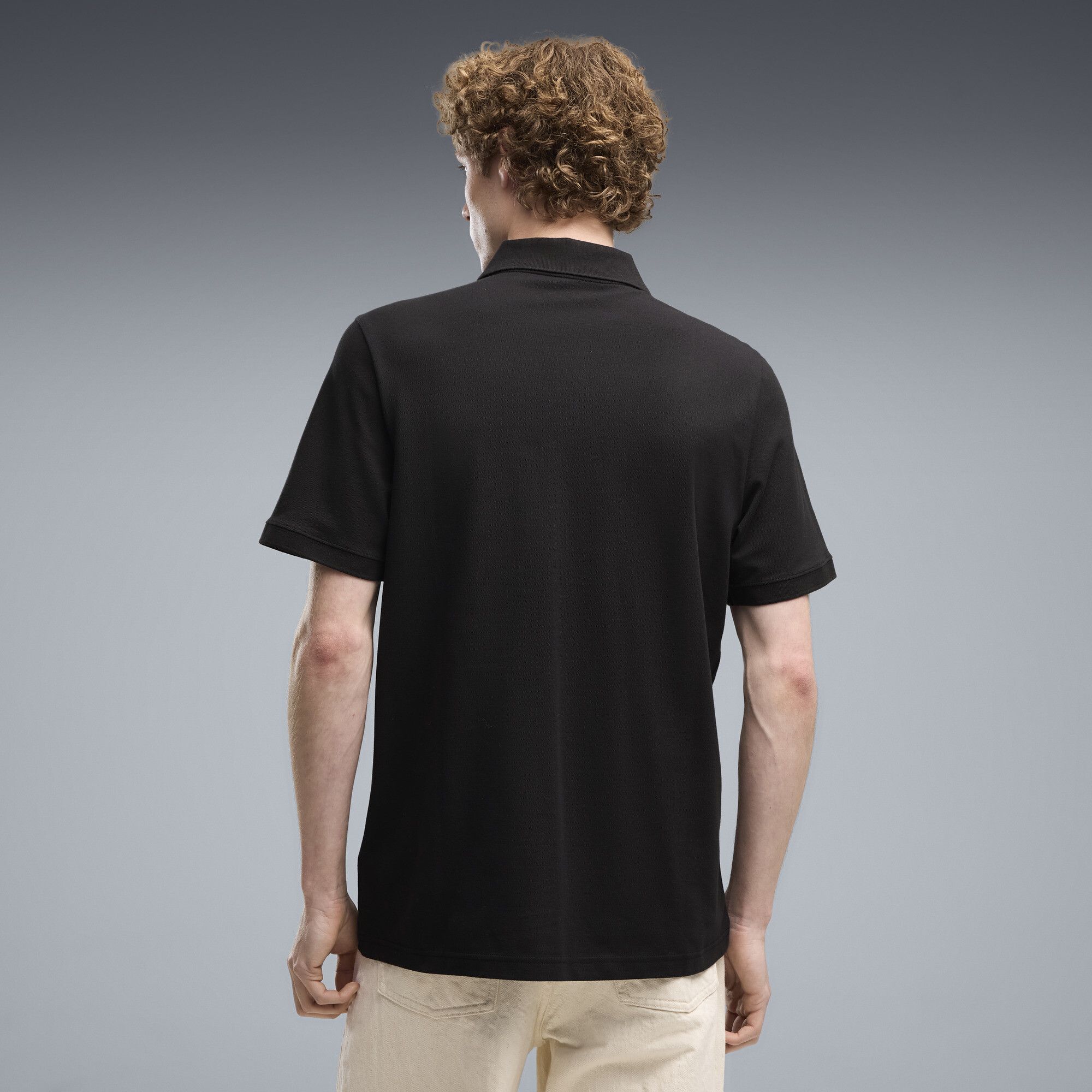 Polo in piqué con logo Essentials N. 1 da uomo, Abbigliamento, Nero, 3XL - PUMA - Modalova