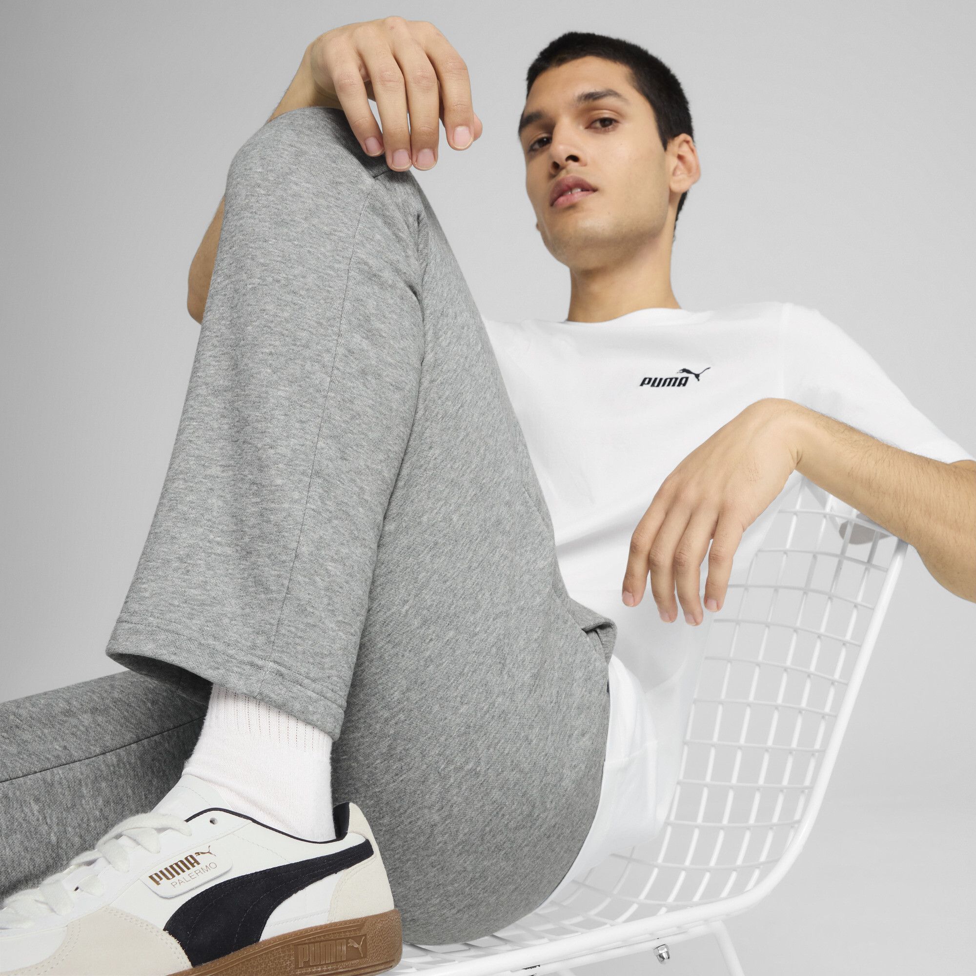 Pantalones de chándal Essentials con logo n.º 1 para hombre, Accesoiros, Gris, S - PUMA - Modalova