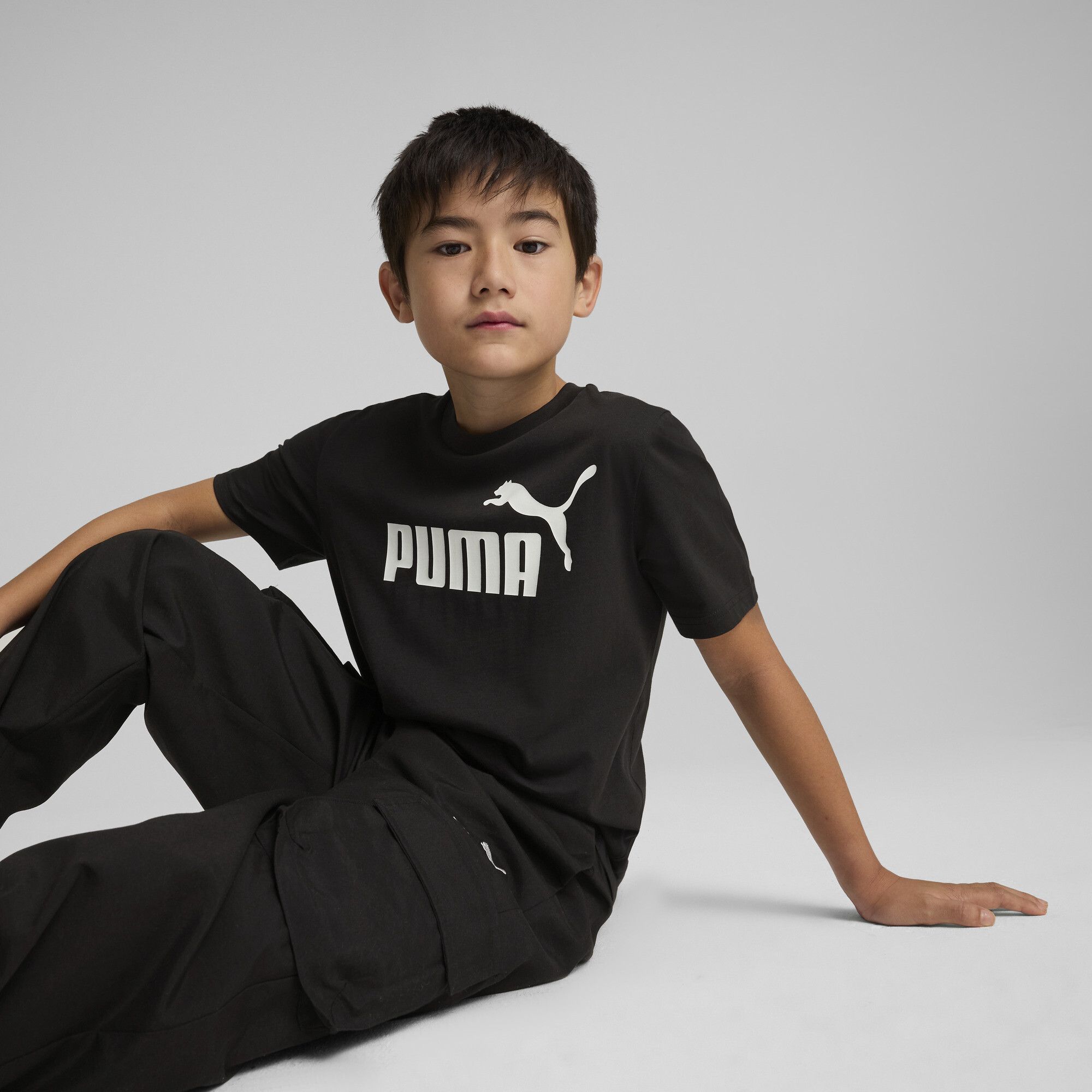 T-shirt con logo ESS N. 1 per ragazzi, Accessori, Nero, 15-16Y - PUMA - Modalova