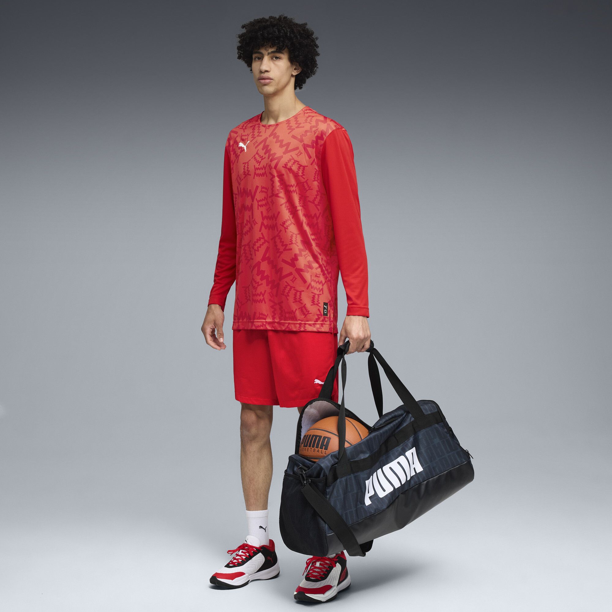 Shorts da basket teamJAWS Practice da uomo, Abbigliamento, Rosso, S - PUMA - Modalova
