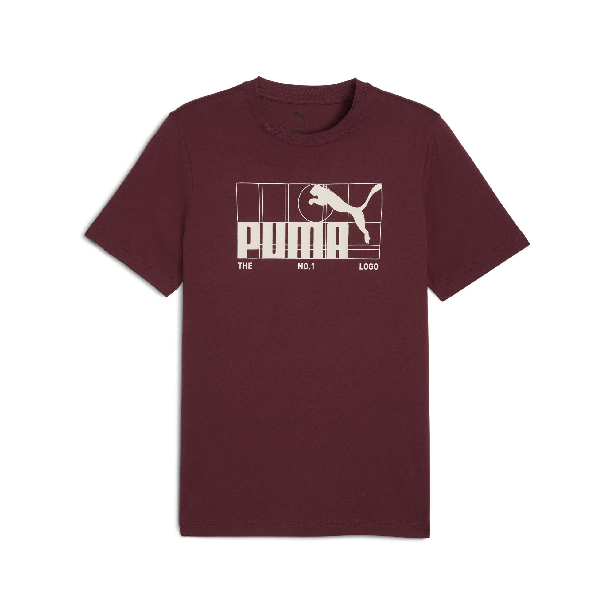 T-shirt con logo ESS No. 1 da uomo, Abbigliamento, Rosso, S - PUMA - Modalova