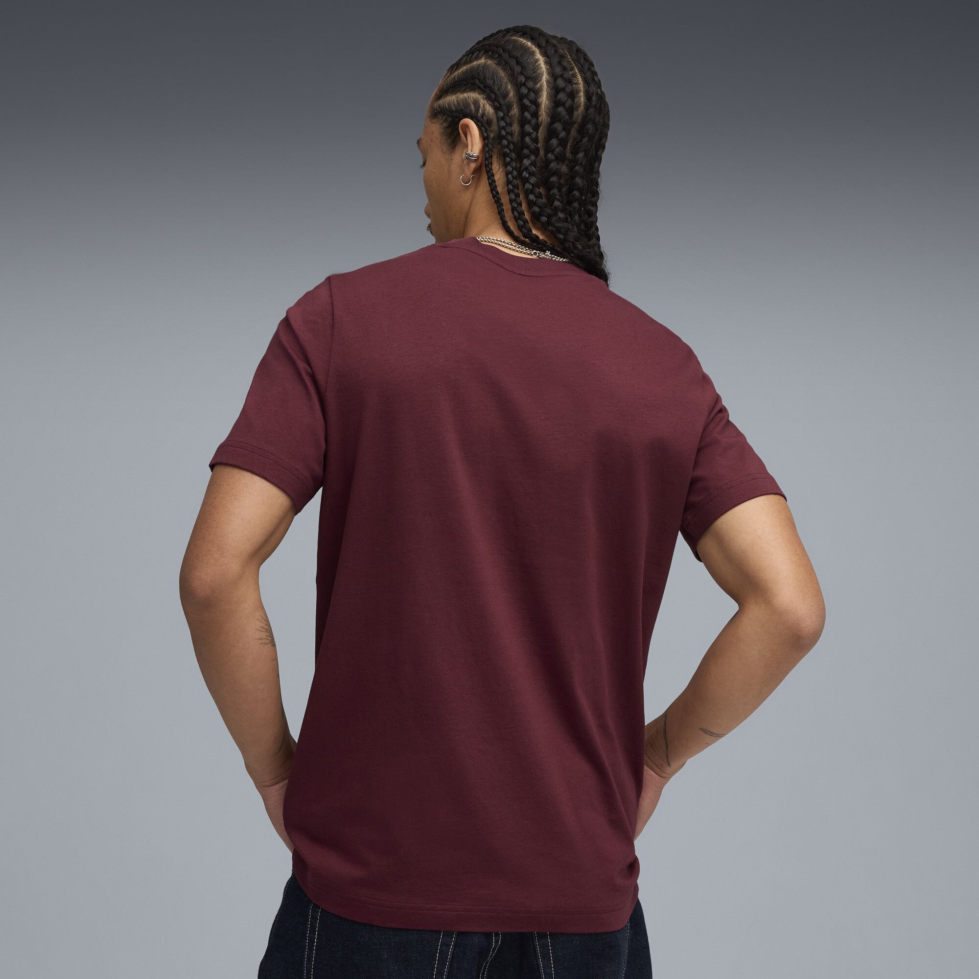T-shirt con logo ESS No. 1 da uomo, Abbigliamento, Rosso, S - PUMA - Modalova