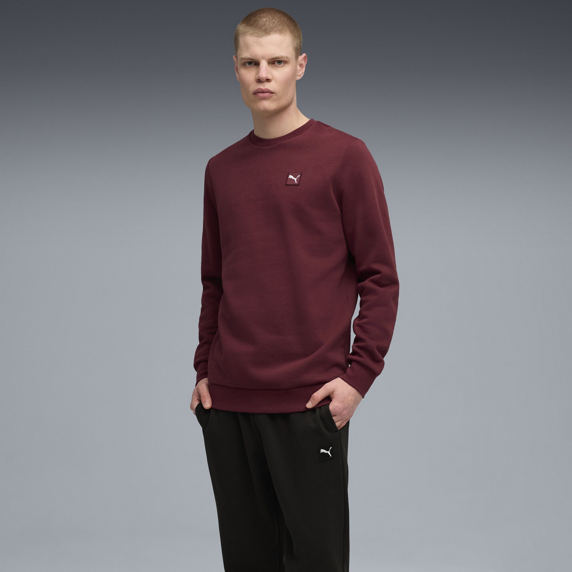 Tuta da ginnastica Essentials Elevated da uomo, Abbigliamento, Rosso, S - PUMA - Modalova