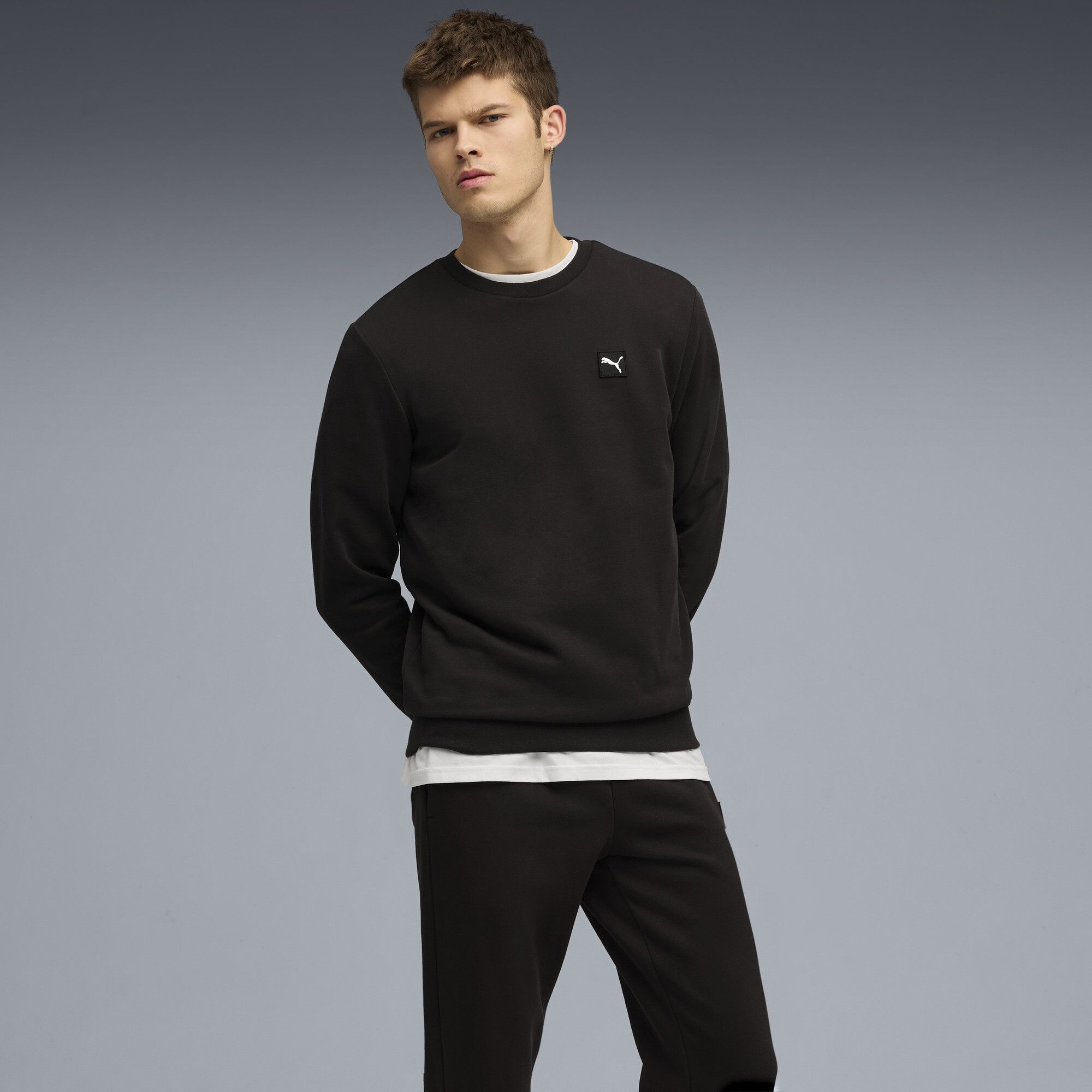 Tuta da ginnastica Essentials Elevated da uomo, Abbigliamento, Nero, S - PUMA - Modalova