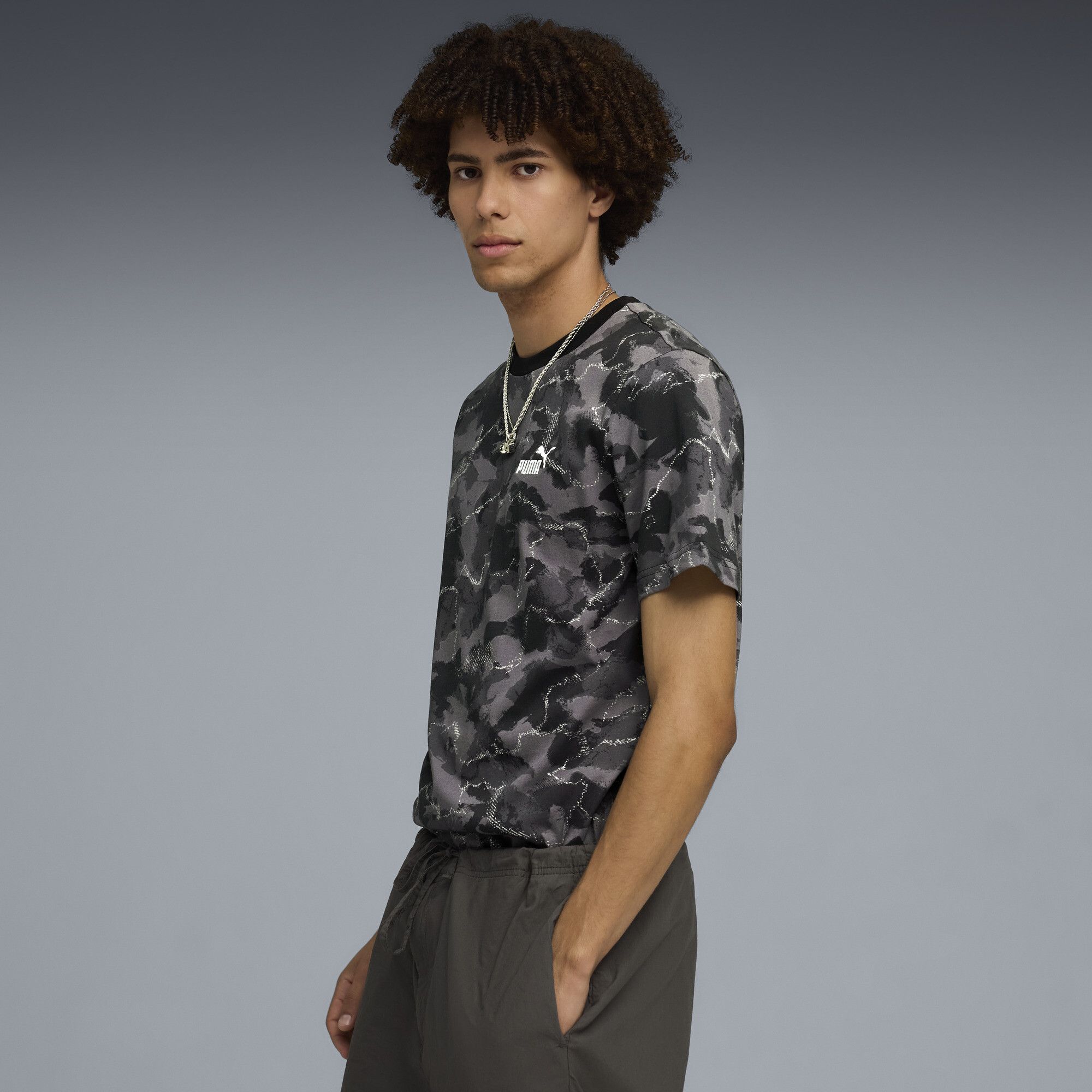 Camiseta estampada Camo para hombre, Accesoiros, Negro, S - PUMA - Modalova