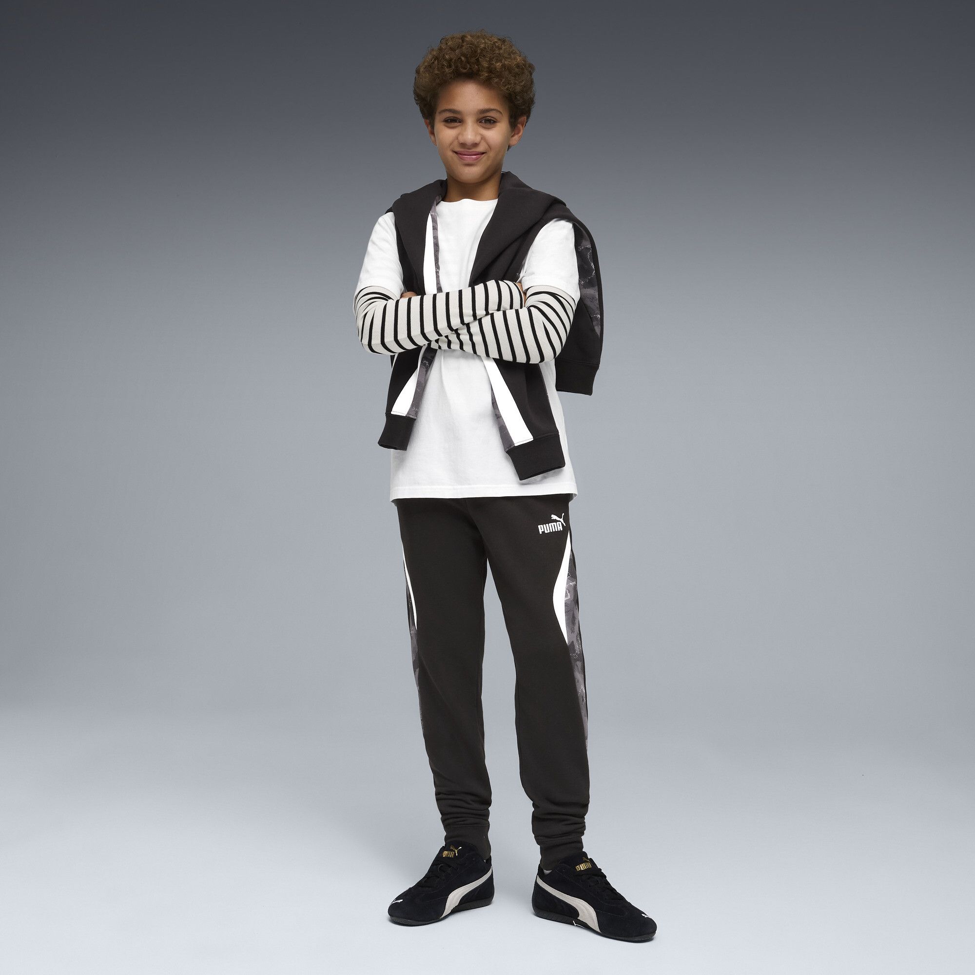Pantaloni della tuta Essentials Camo per ragazzi, Accessori, Nero, 15-16Y - PUMA - Modalova