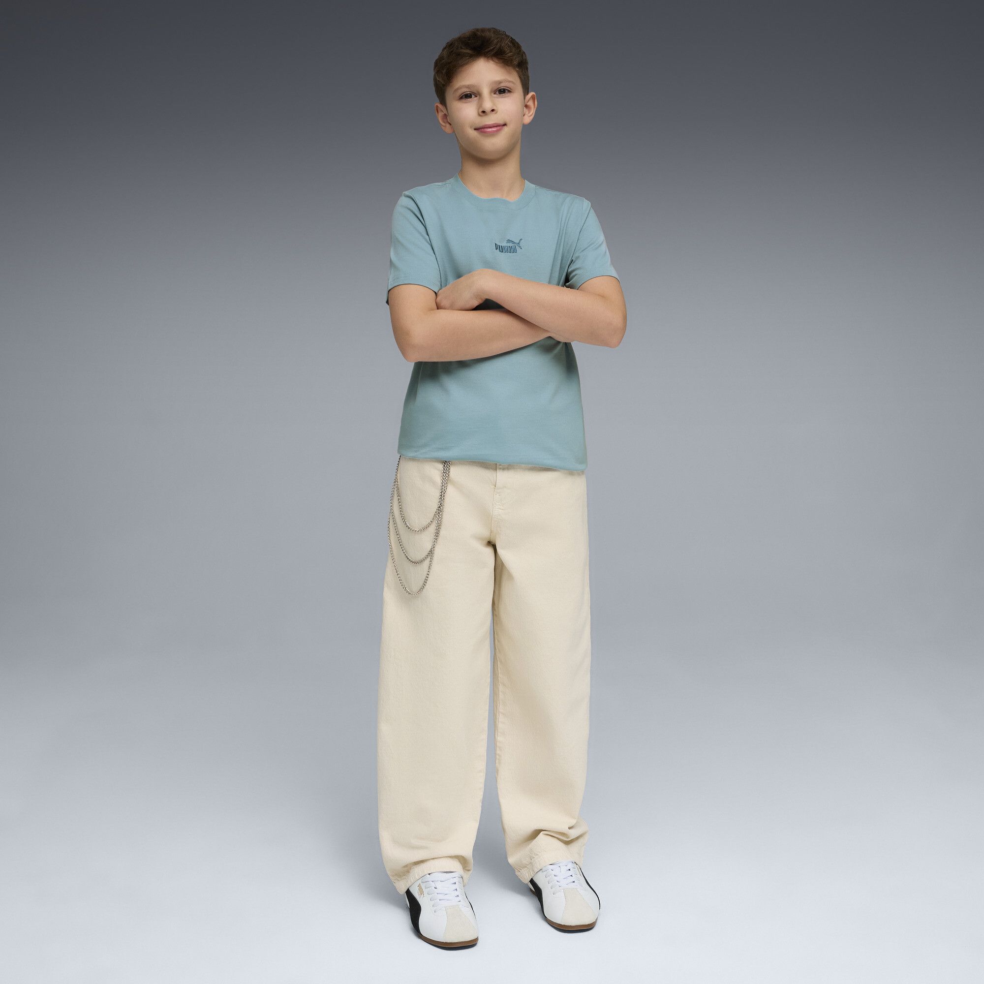 T-shirt con logo Essentials N. 1 per ragazzi, Accessori, Blu, 15-16Y - PUMA - Modalova