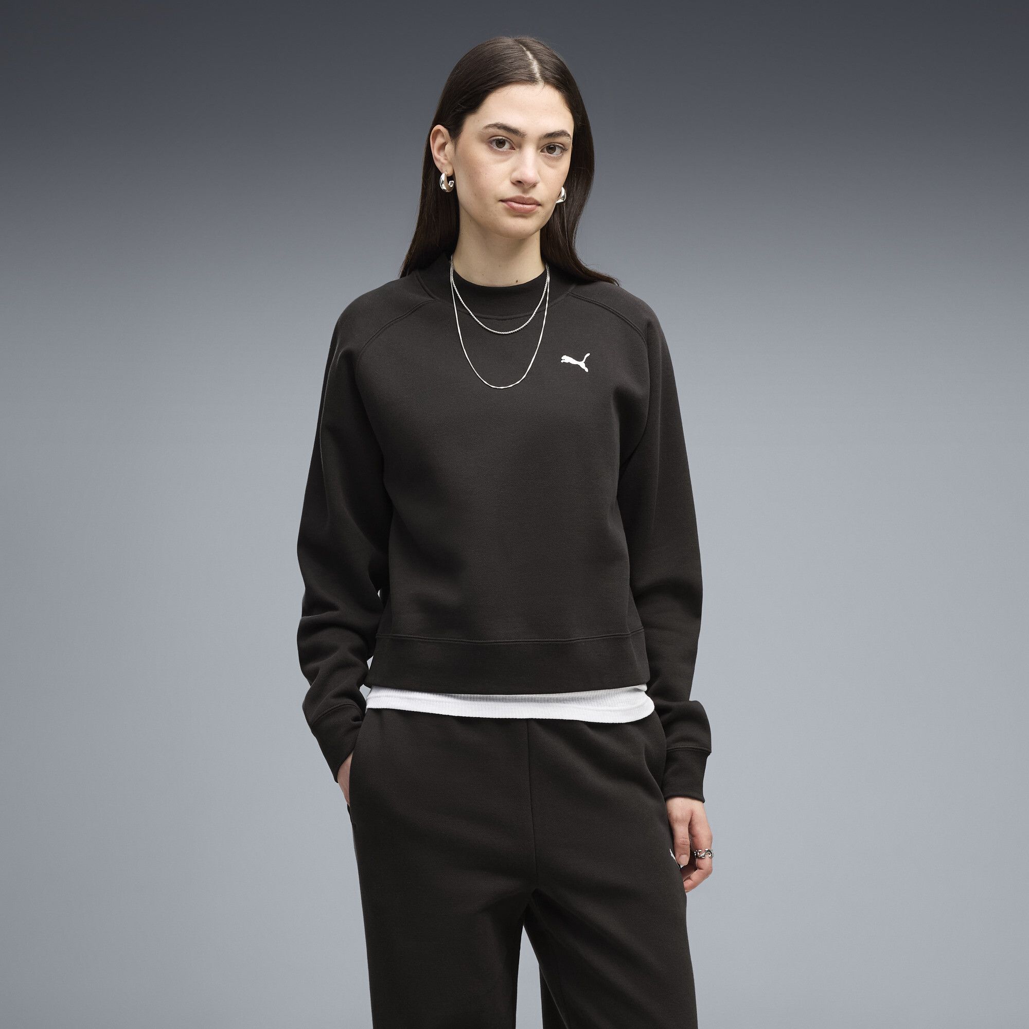 Tuta loungewear in pile da donna, Abbigliamento, Nero, S - PUMA - Modalova
