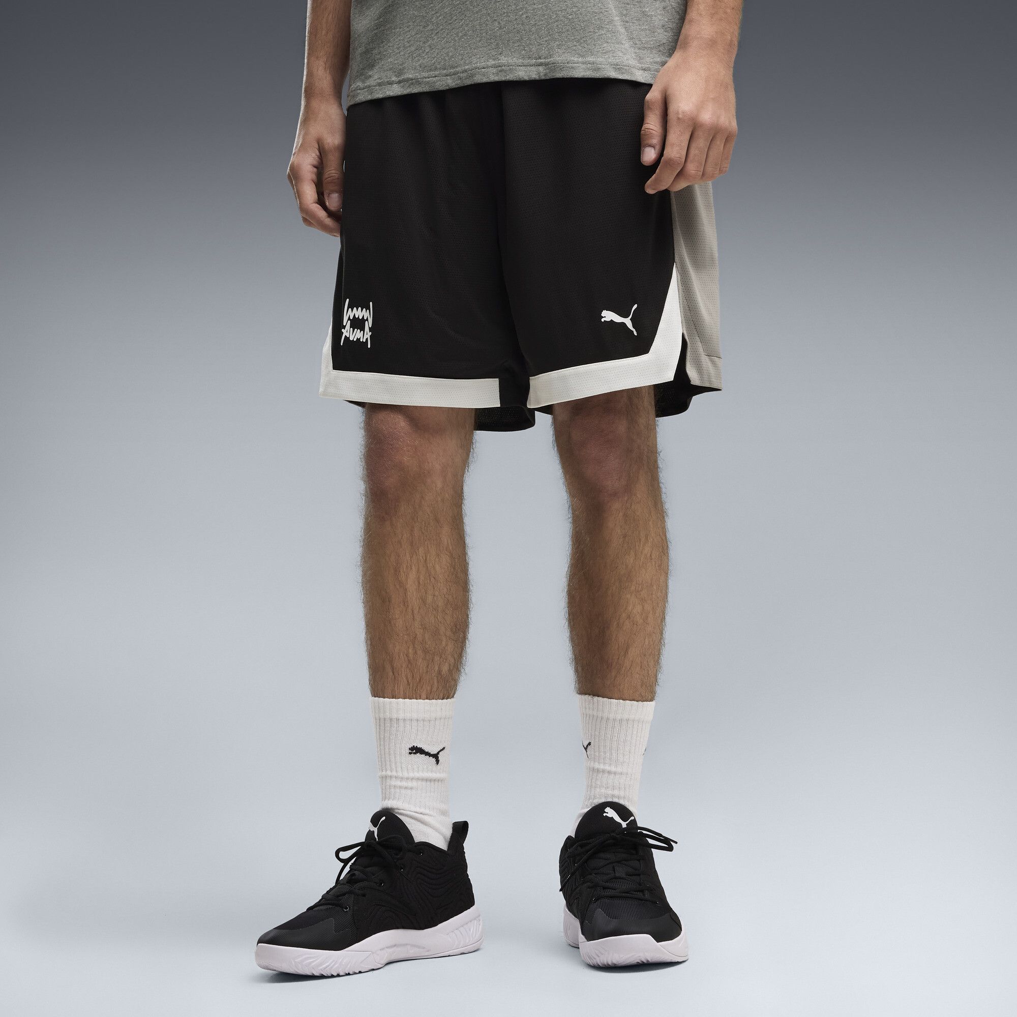 Fundamentals Mesh 8" Basketballshorts Herren, Kleidung, , S - PUMA - Modalova