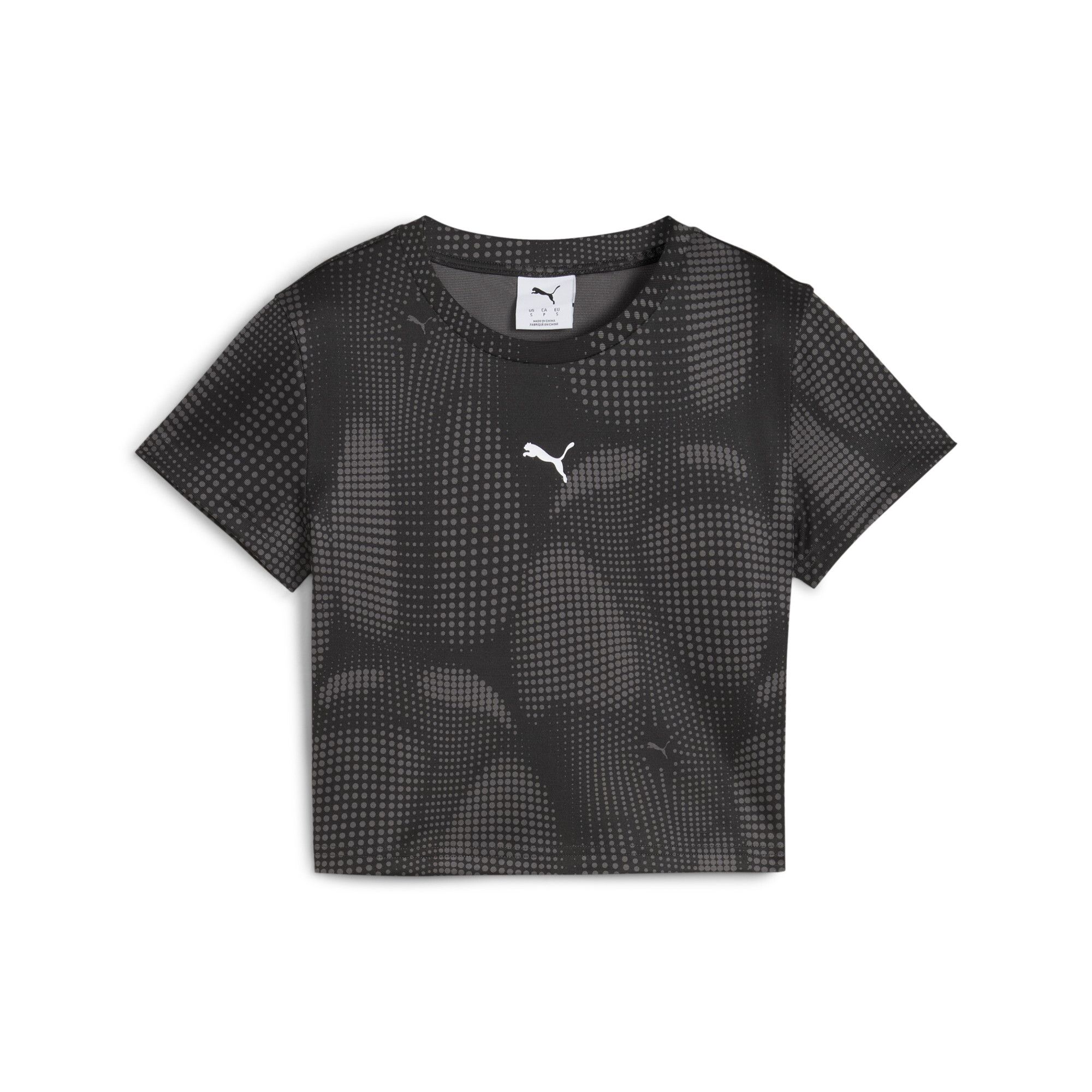 Camiseta con estampado integral DARE TO Baby Tee para mujer, Ropa, Negro, S - PUMA - Modalova