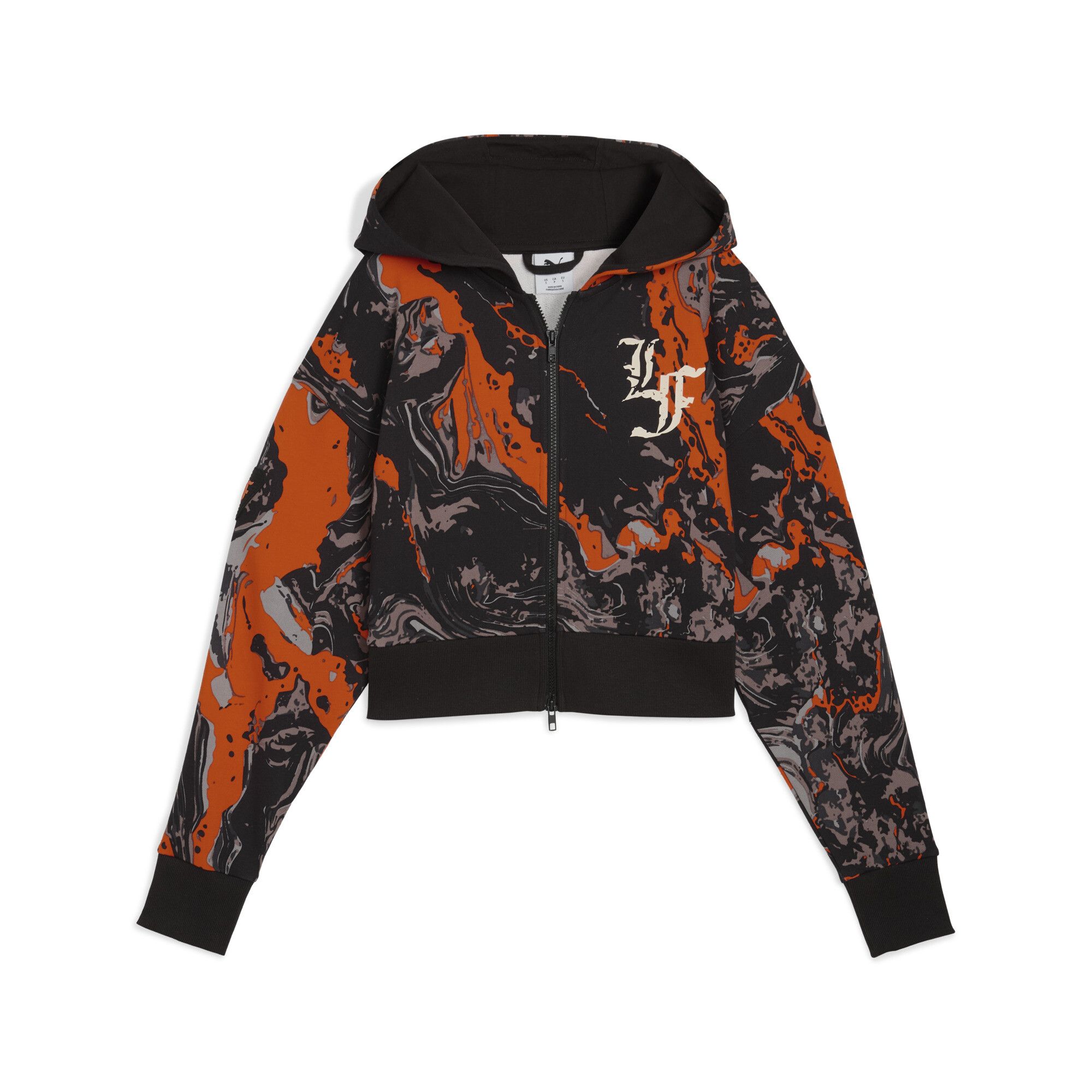 Sudadera corta con capucha y cremallera LaFrancé HEEM para mujer, Ropa, Naranja, S - PUMA - Modalova