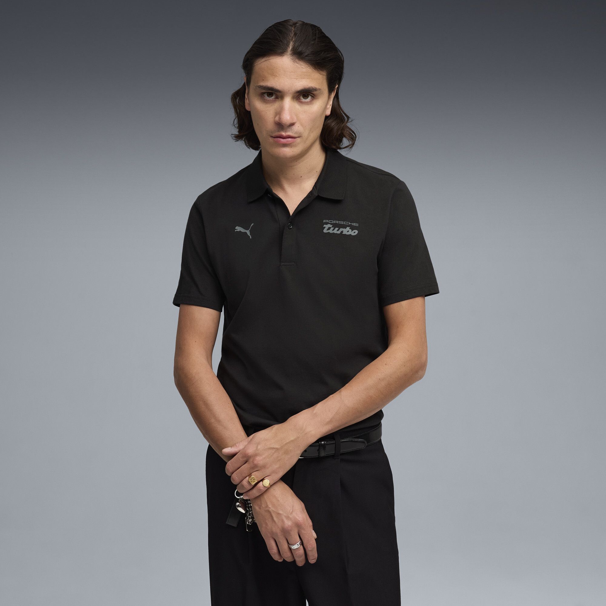 Polo Porsche Legacy Essentials da uomo, Accessori, Nero, S - PUMA - Modalova