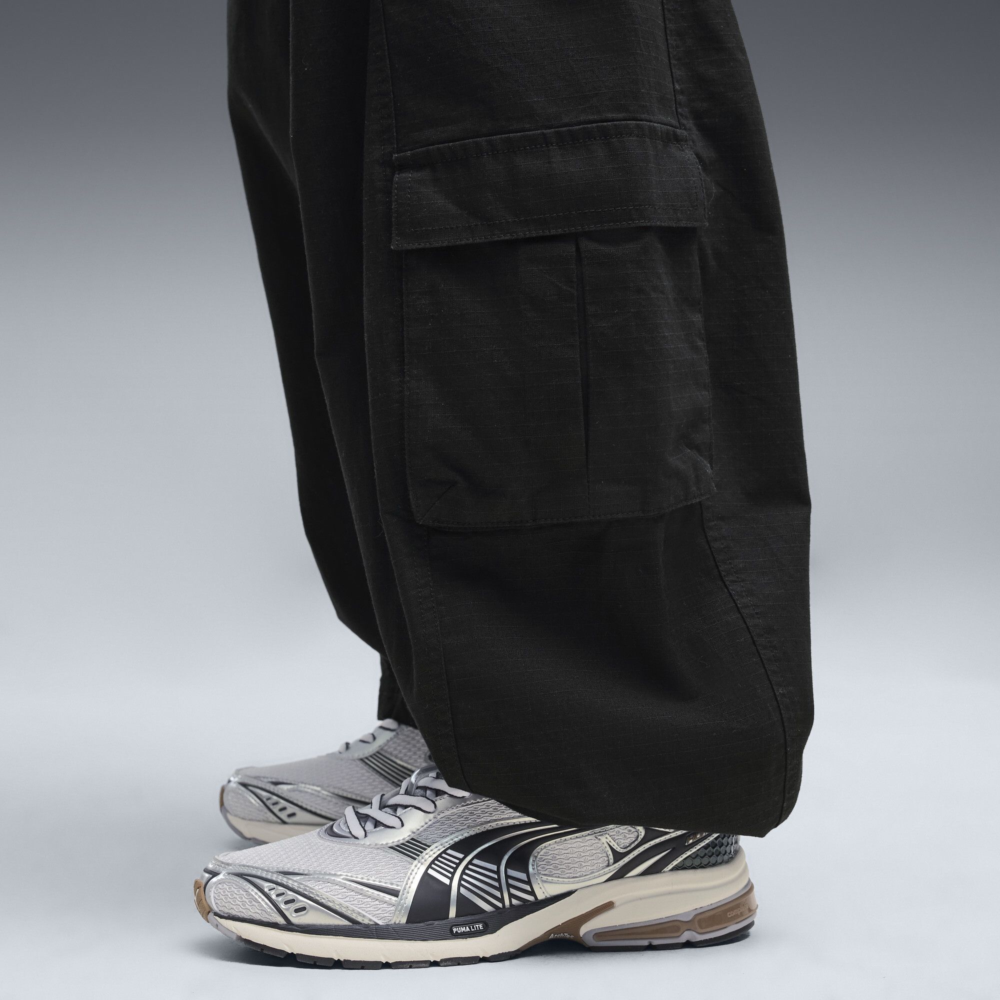 Pantalones cargo Essentials de corte holgado para mujer, Ropa, Negro, S - PUMA - Modalova