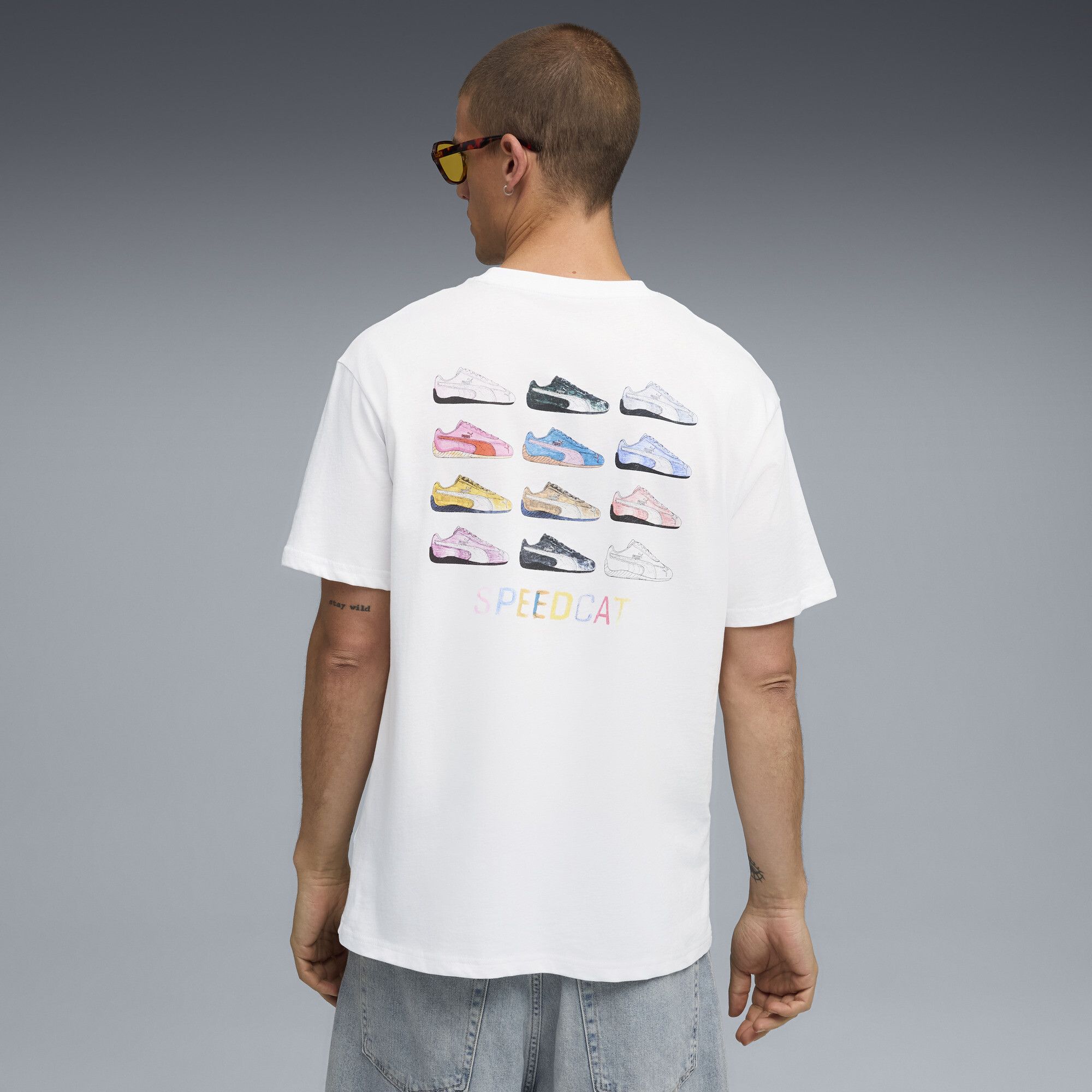 Camiseta Speedcat con estampado, Ropa, Blanco, S - PUMA - Modalova