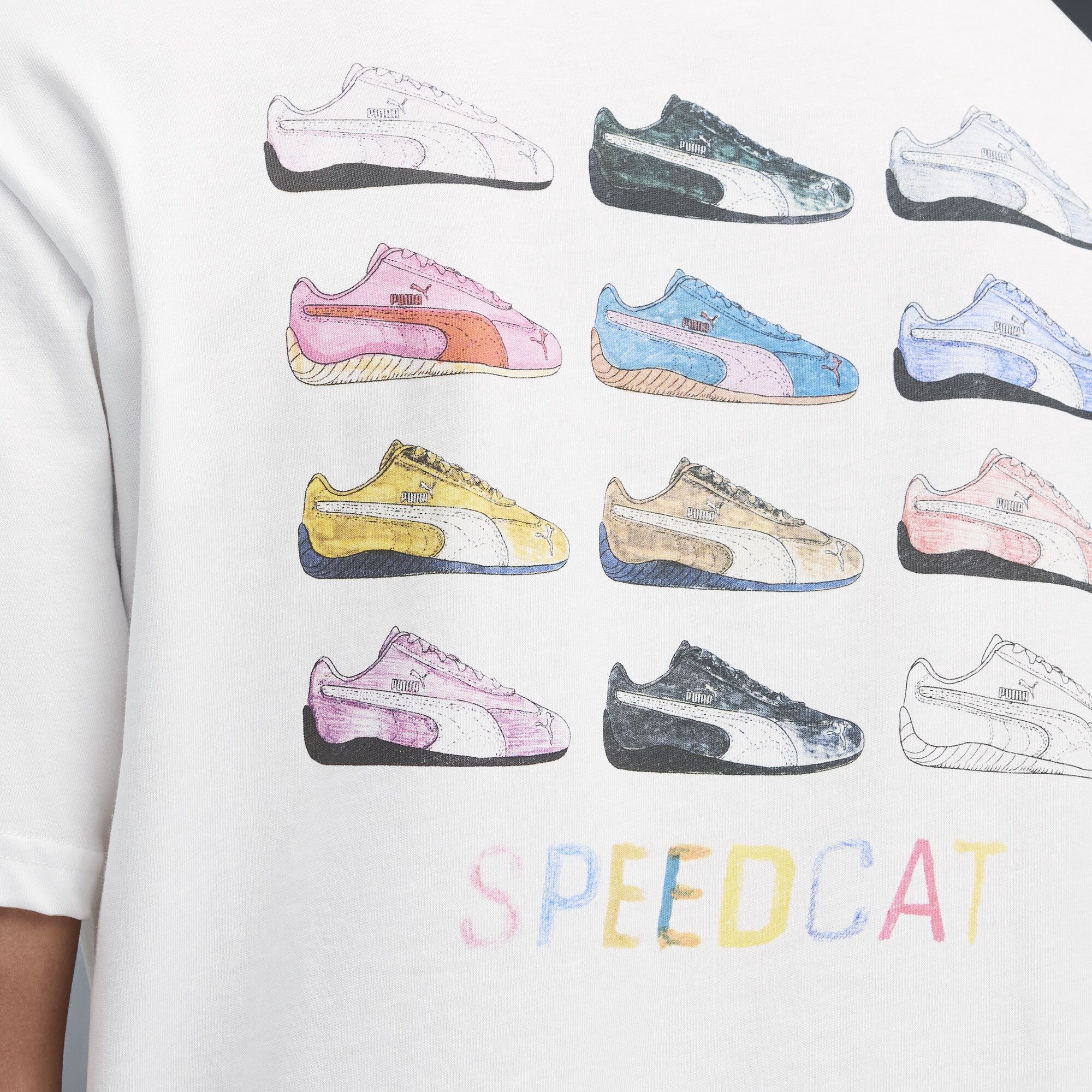 Camiseta Speedcat con estampado, Ropa, Blanco, S - PUMA - Modalova
