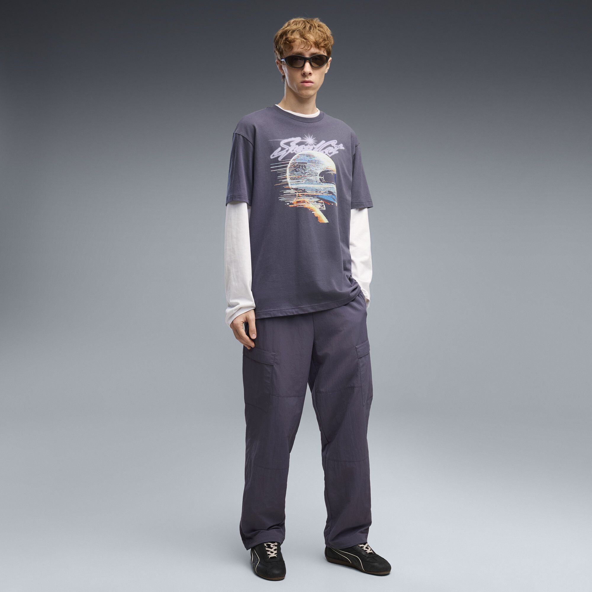 Graphics Speedcat Relaxed T-Shirt Men in Gray | Size Large - PUMA - Modalova