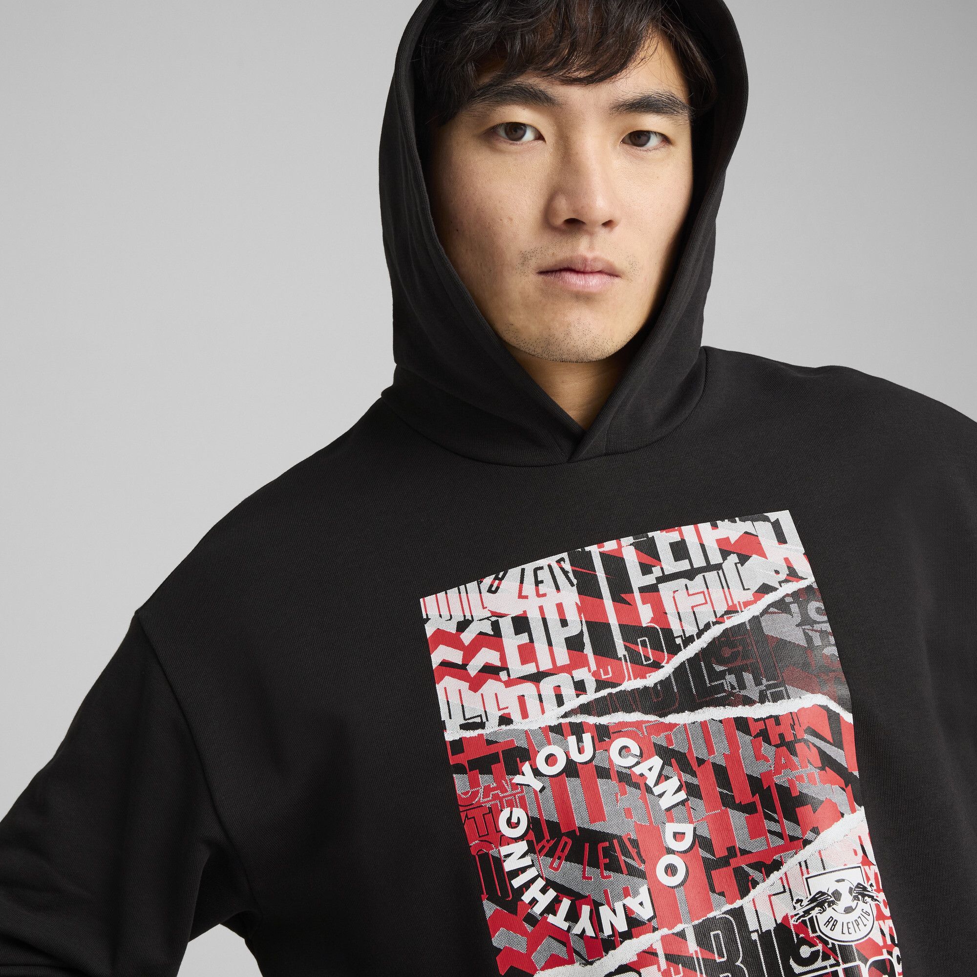Sudadera con capucha RB Leipzig ftblNRGY+ para hombre, Accesoiros, Negro, S - PUMA - Modalova