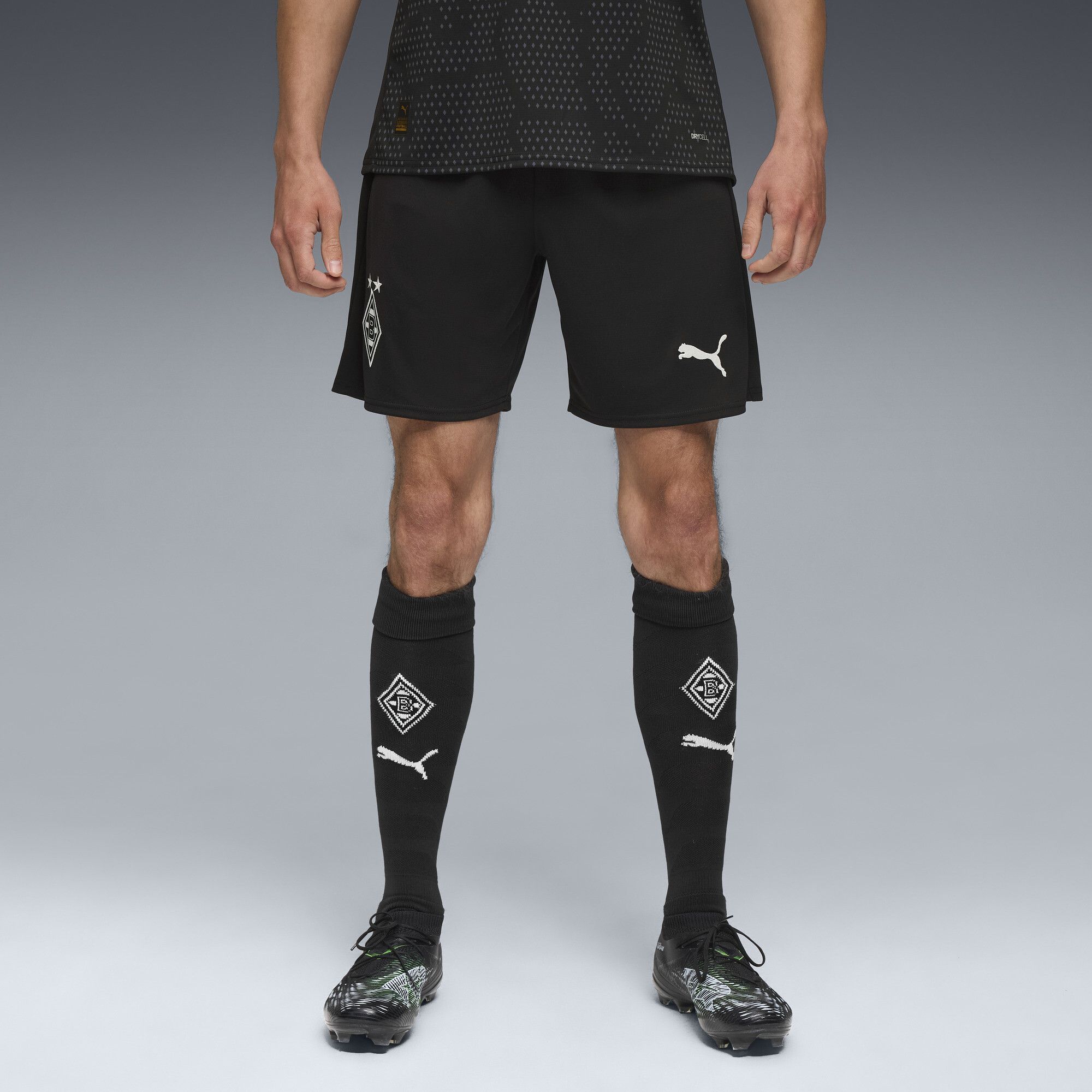 Shorts Borussia Mönchengladbach 25/26 da uomo, Accessori, Nero, S - PUMA - Modalova
