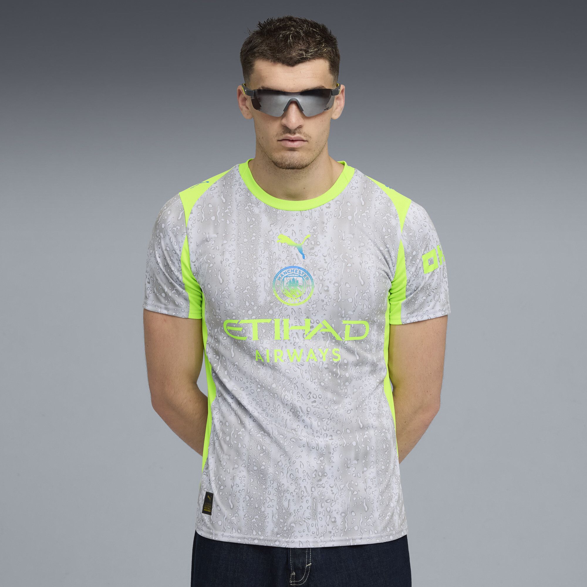Maglia gara Third Manchester City 25/26 da uomo, Accessori, Blu, S - PUMA - Modalova