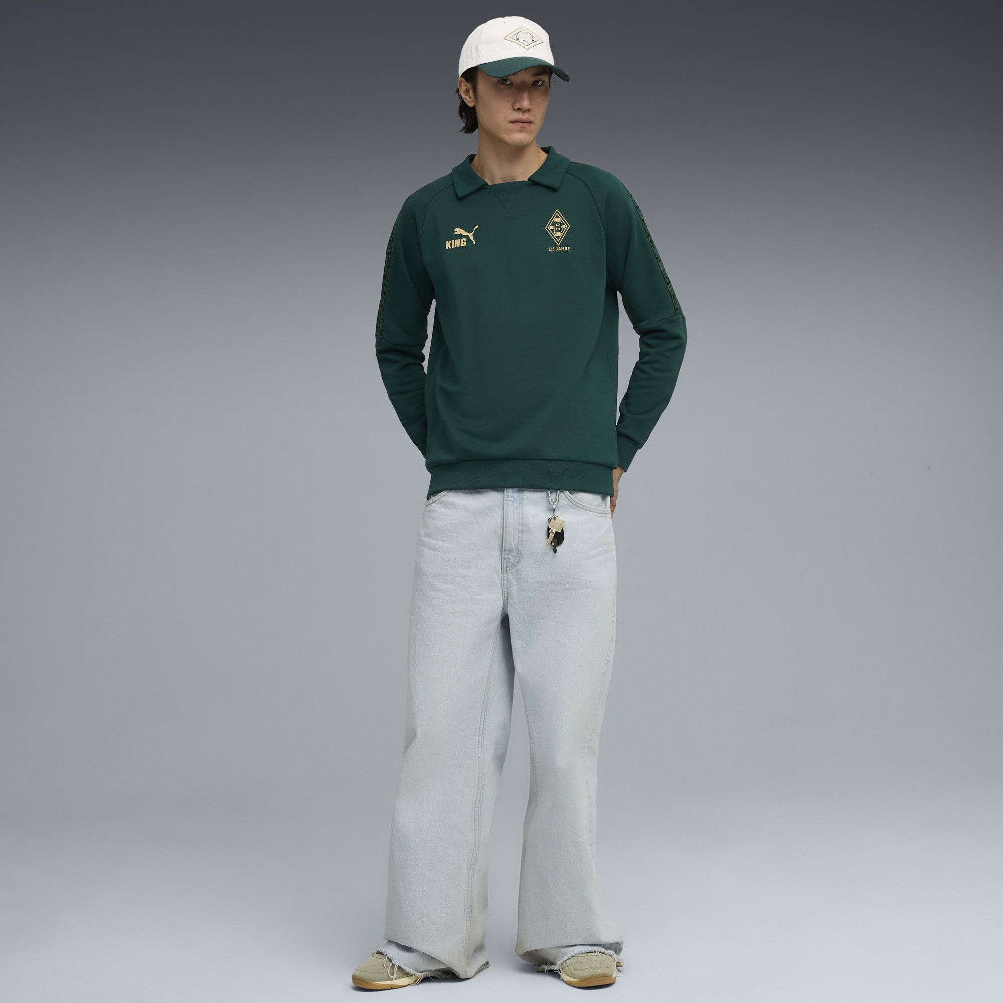 Top Borussia Mönchengladbach KING da uomo, Accessori, Verde, S - PUMA - Modalova