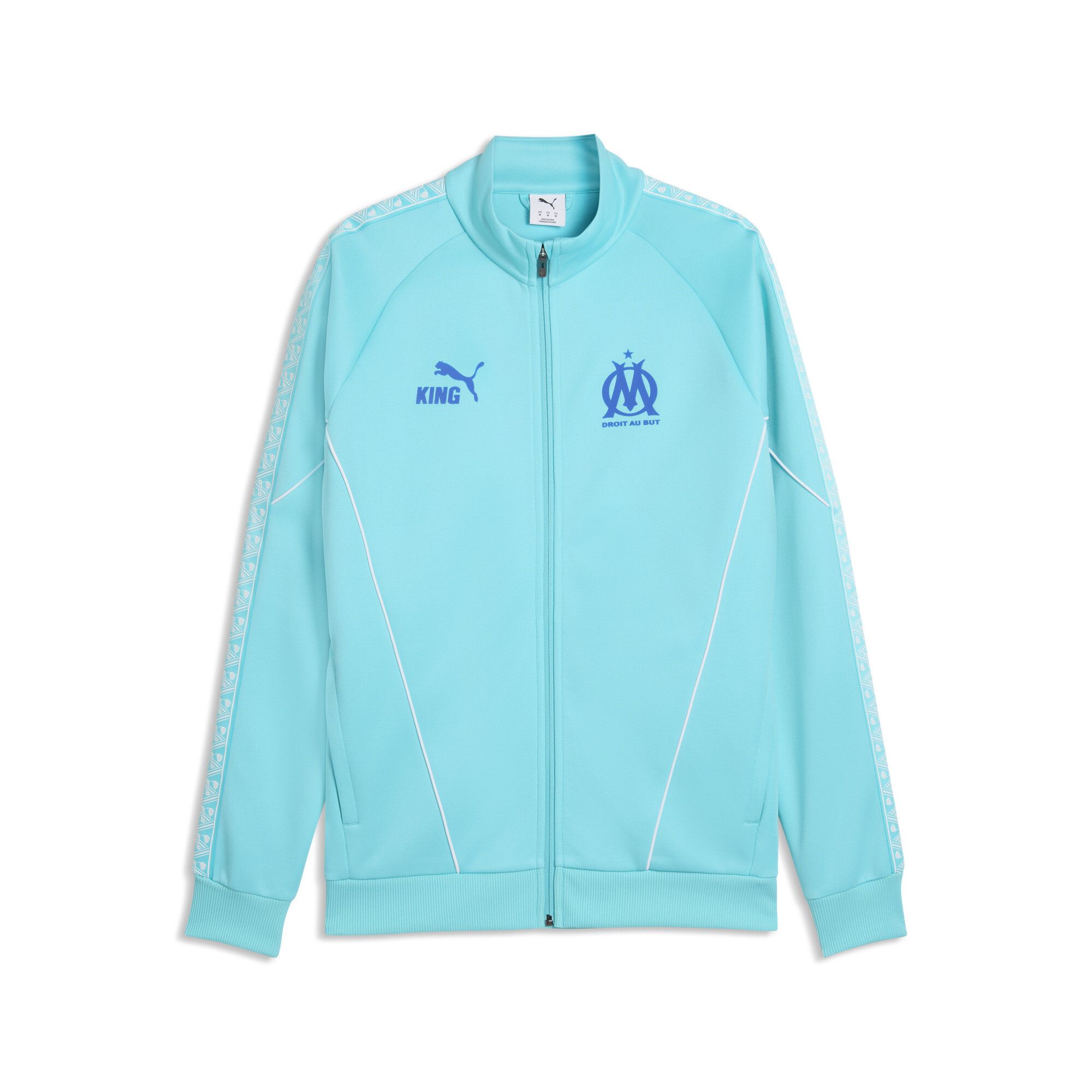 Giacca Olympique de Marseille KING Anthem da uomo, Abbigliamento, Blu, S - PUMA - Modalova