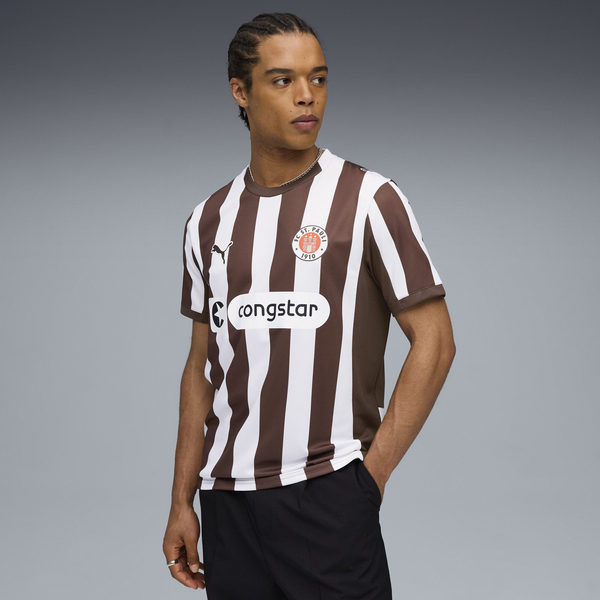 Maglia gara Home FC St. Pauli 25/26 da uomo, Accessori, Marrone, S - PUMA - Modalova