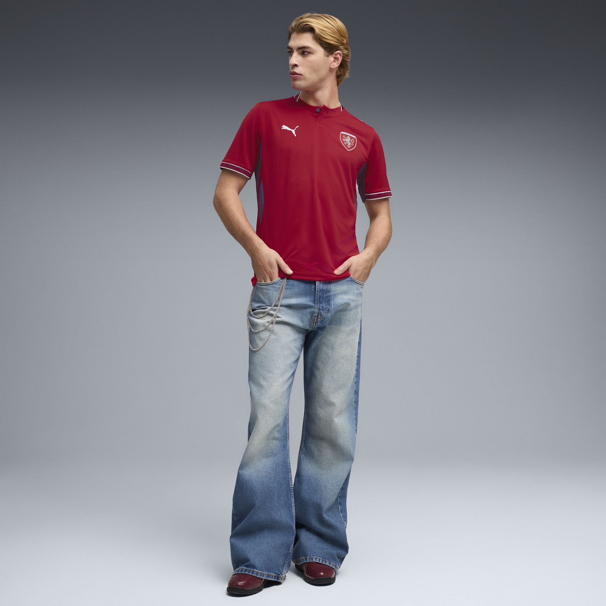 Camiseta República Checa 1.ª equipación 2026 para hombre, Accesoiros, Rojo, S - PUMA - Modalova