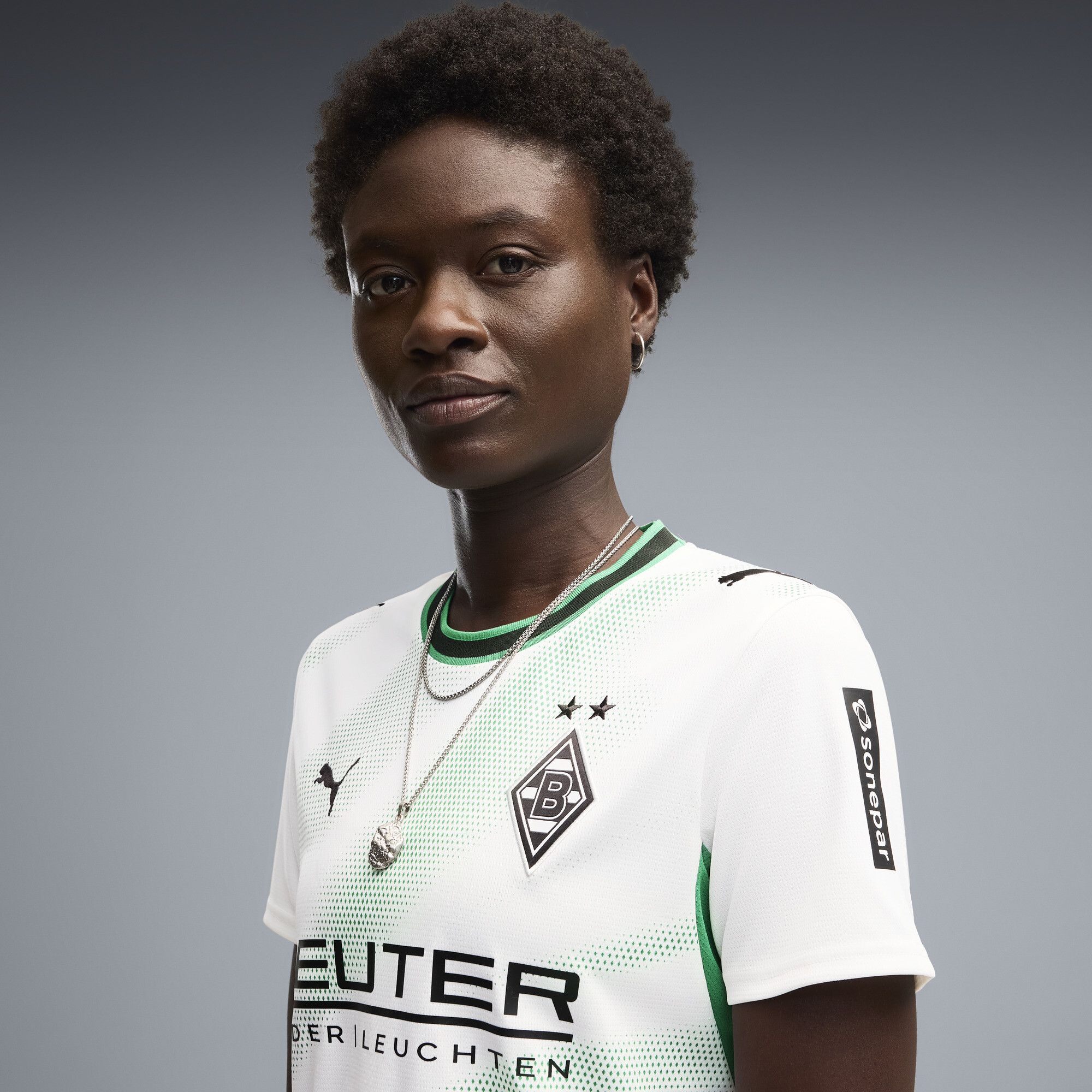 Camiseta Borussia Mönchengladbach 1.ª equipación 26/27 para mujer, Ropa, Blanco, S - PUMA - Modalova