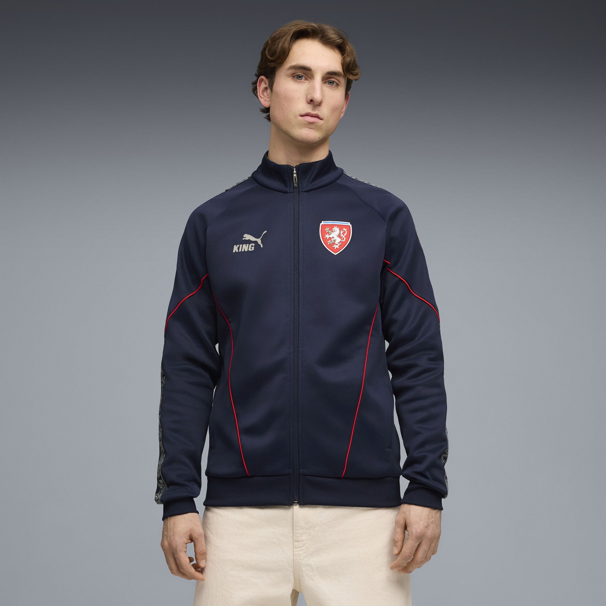 Czechia KING Anthem Jacket Men in Blue | Size 3XL - PUMA - Modalova