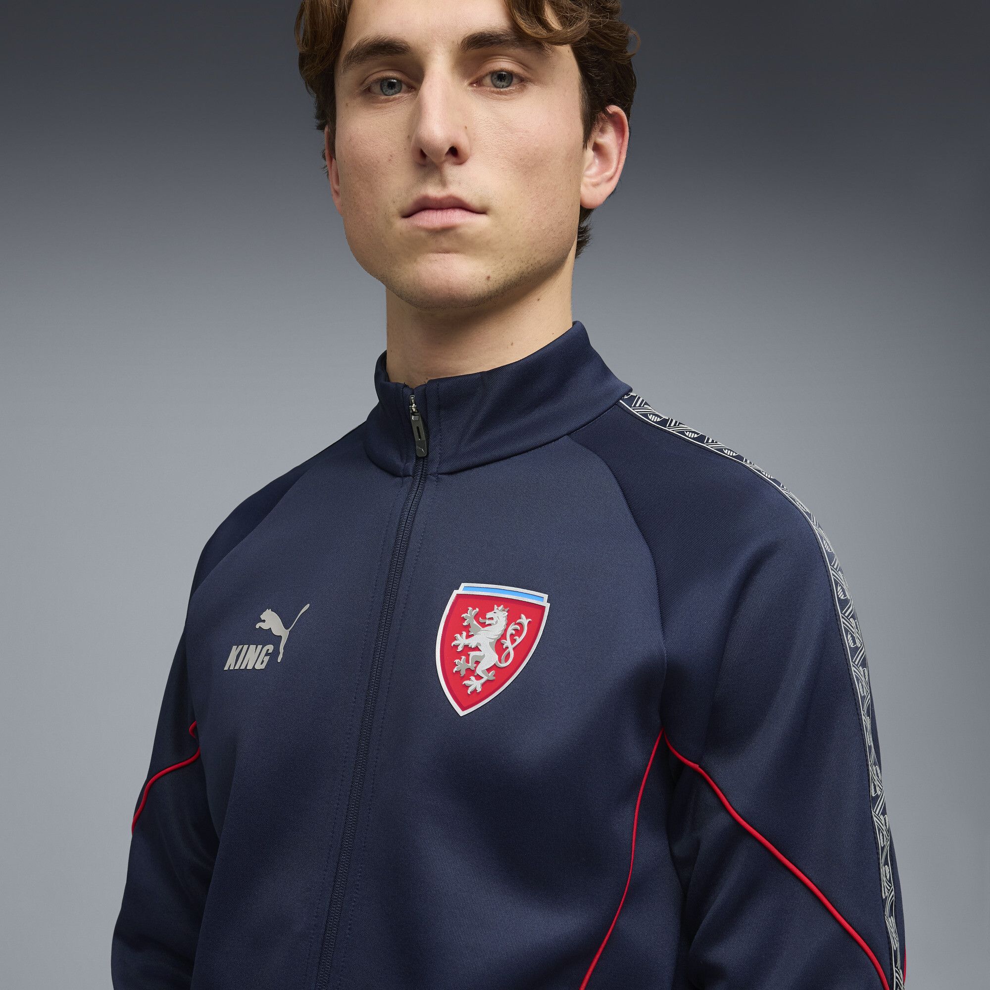 Czechia KING Anthem Jacket Men in Blue | Size 3XL - PUMA - Modalova