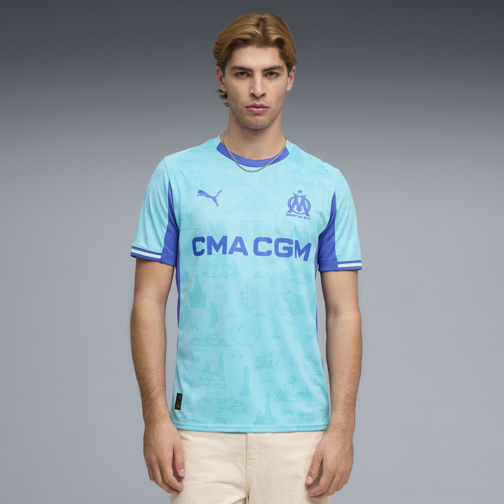 Maglia edizione speciale Olympique de Marseille da uomo, Accessori, Blu, S - PUMA - Modalova