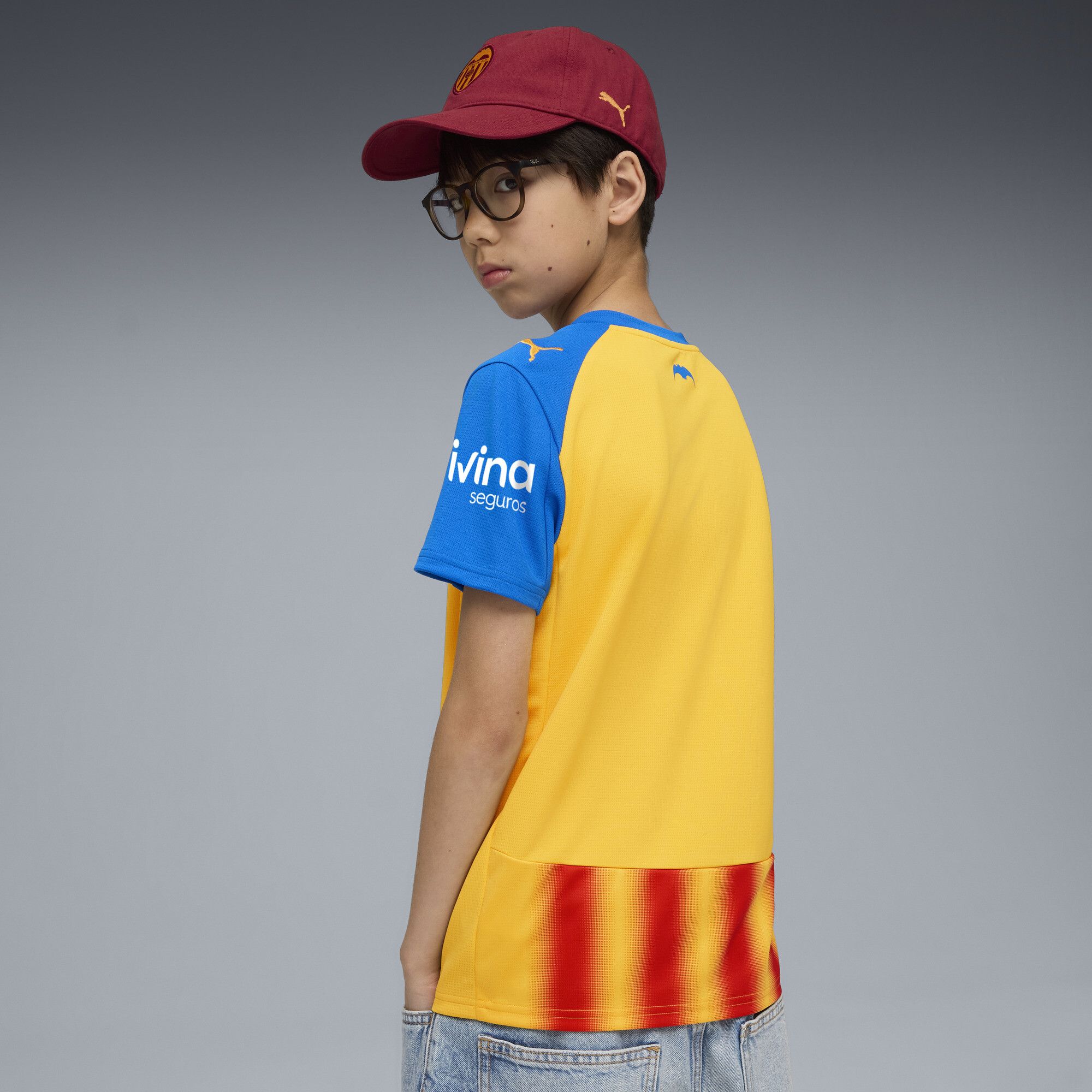 Maglia gara Third Valencia CF 25/26 per ragazzi, Abbigliamento, Giallo, 15-16Y - PUMA - Modalova