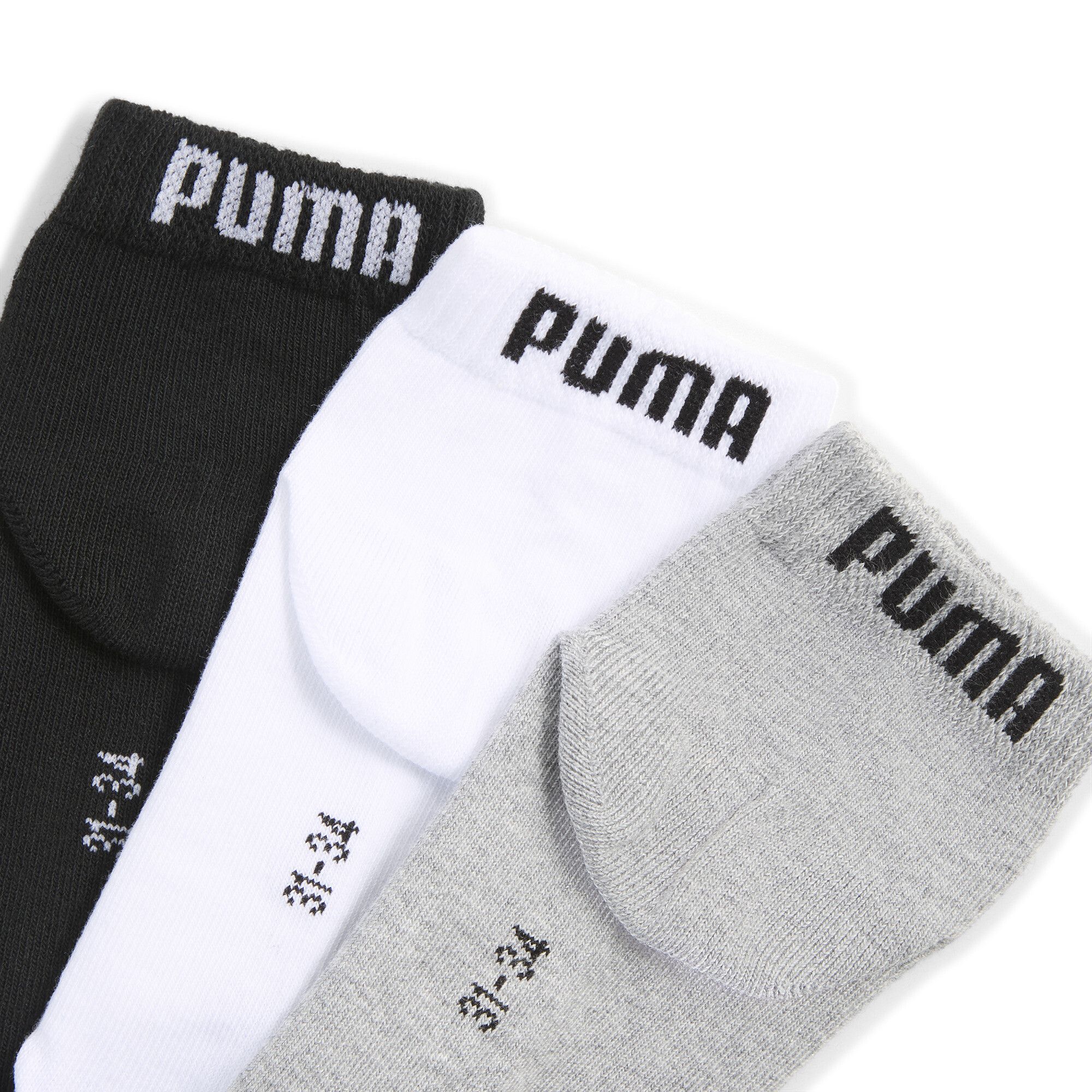 Calcetines tobilleros juveniles (pack de 3), Accesoiros, Gris, 23-26 - PUMA - Modalova