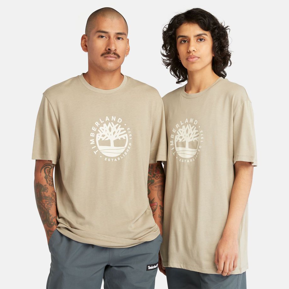 T-shirt Grafica Con Logo Refibra All Gender In Chiaro Chiaro Unisex - Timberland - Modalova