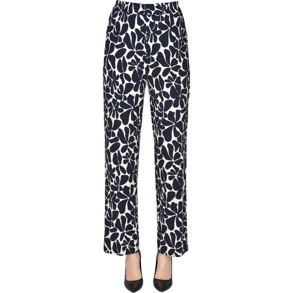 Pantaloni in jersey floreale - Via Masini 80 - Modalova