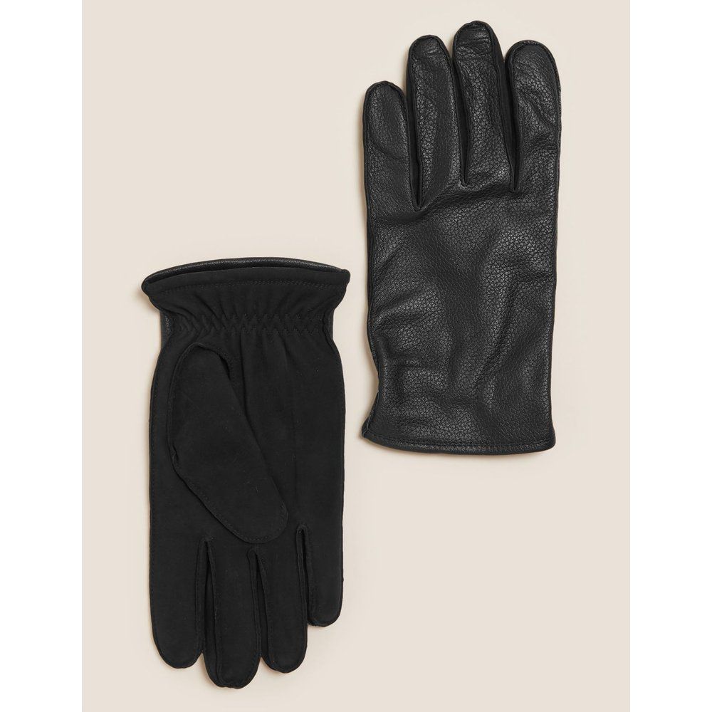 Leather Gloves black - Marks & Spencer - Modalova