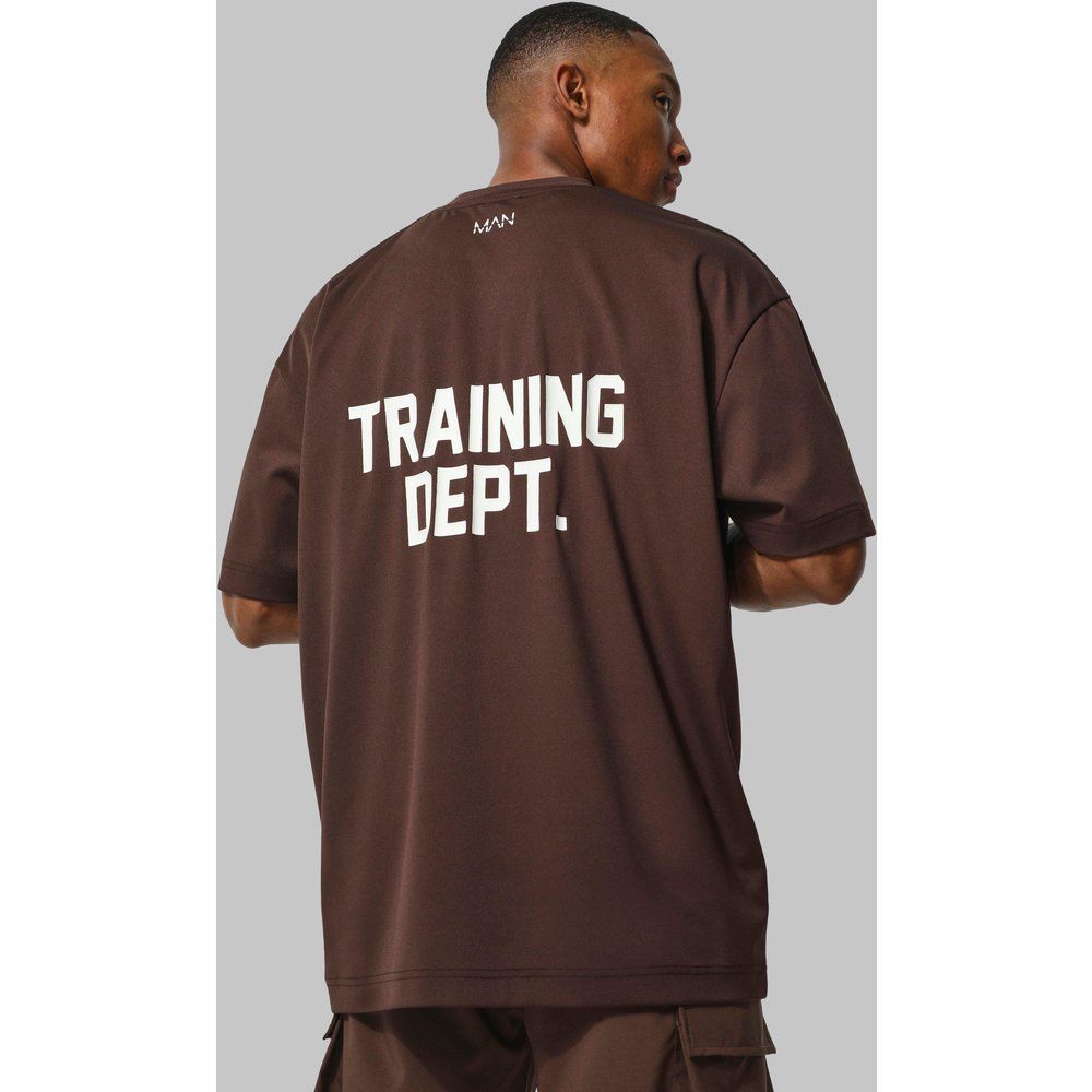 T-shirt oversize Man Active Training Dept per alta performance - boohoo - Modalova