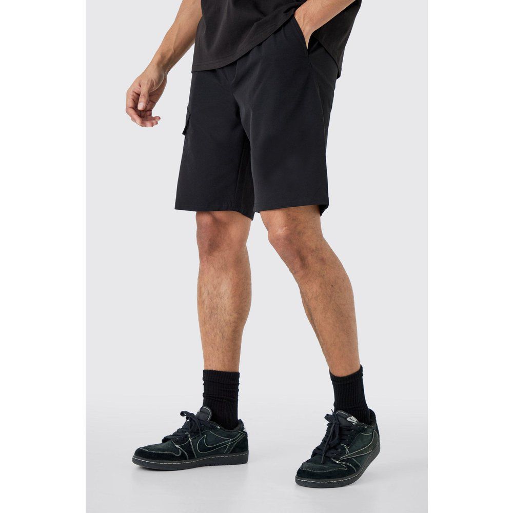 Pantaloncini elasticizzati comodi in Stretch leggero - boohoo - Modalova