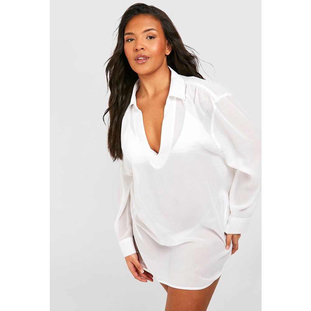 Tunica da mare Plus Size Essentials - boohoo - Modalova